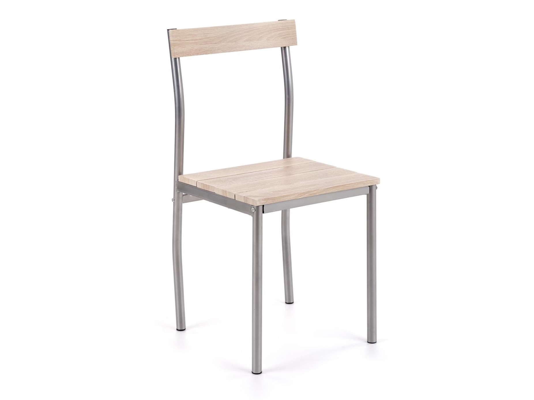 Conjunto de mesas y sillas para comedor Houston 1251 (Roble Sonoma + Plata)