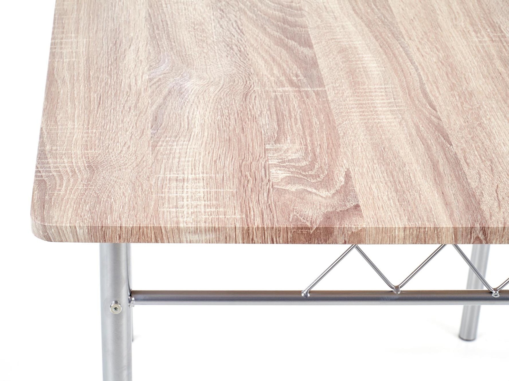 Conjunto de mesas y sillas para comedor Houston 1251 (Roble Sonoma + Plata)