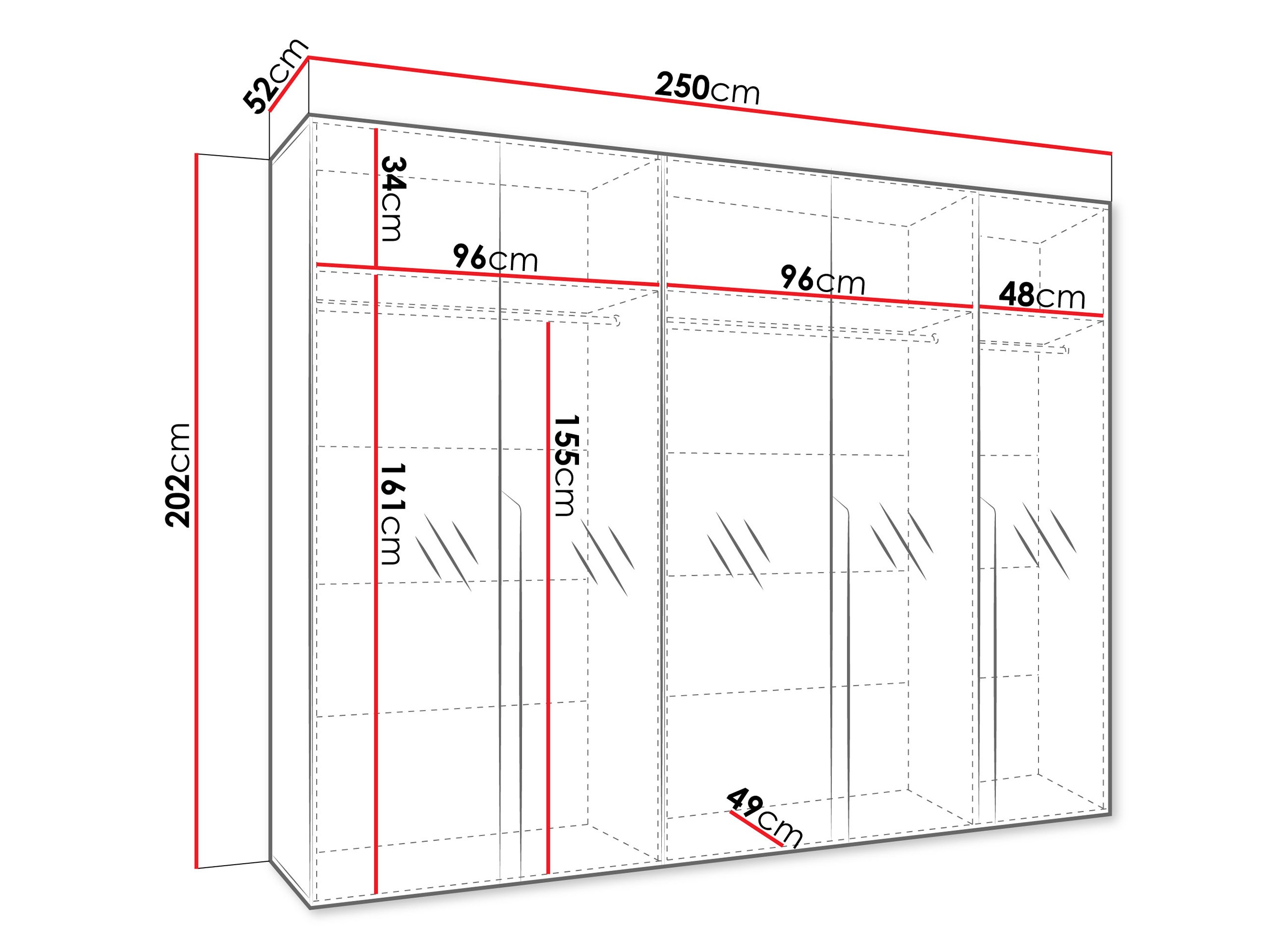 Armario Hartford 592 (Negro)