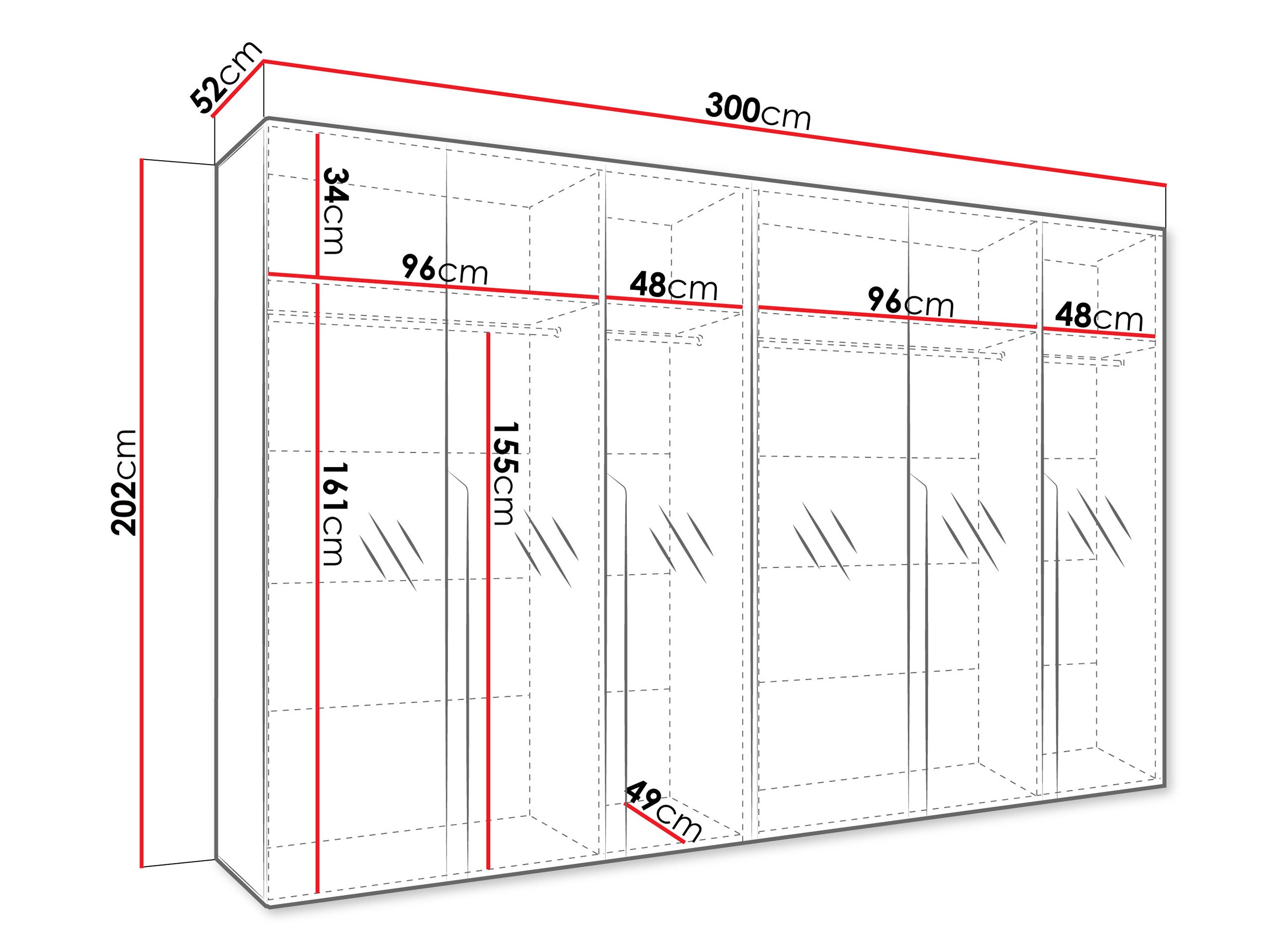 Armario Hartford 593 (Negro)