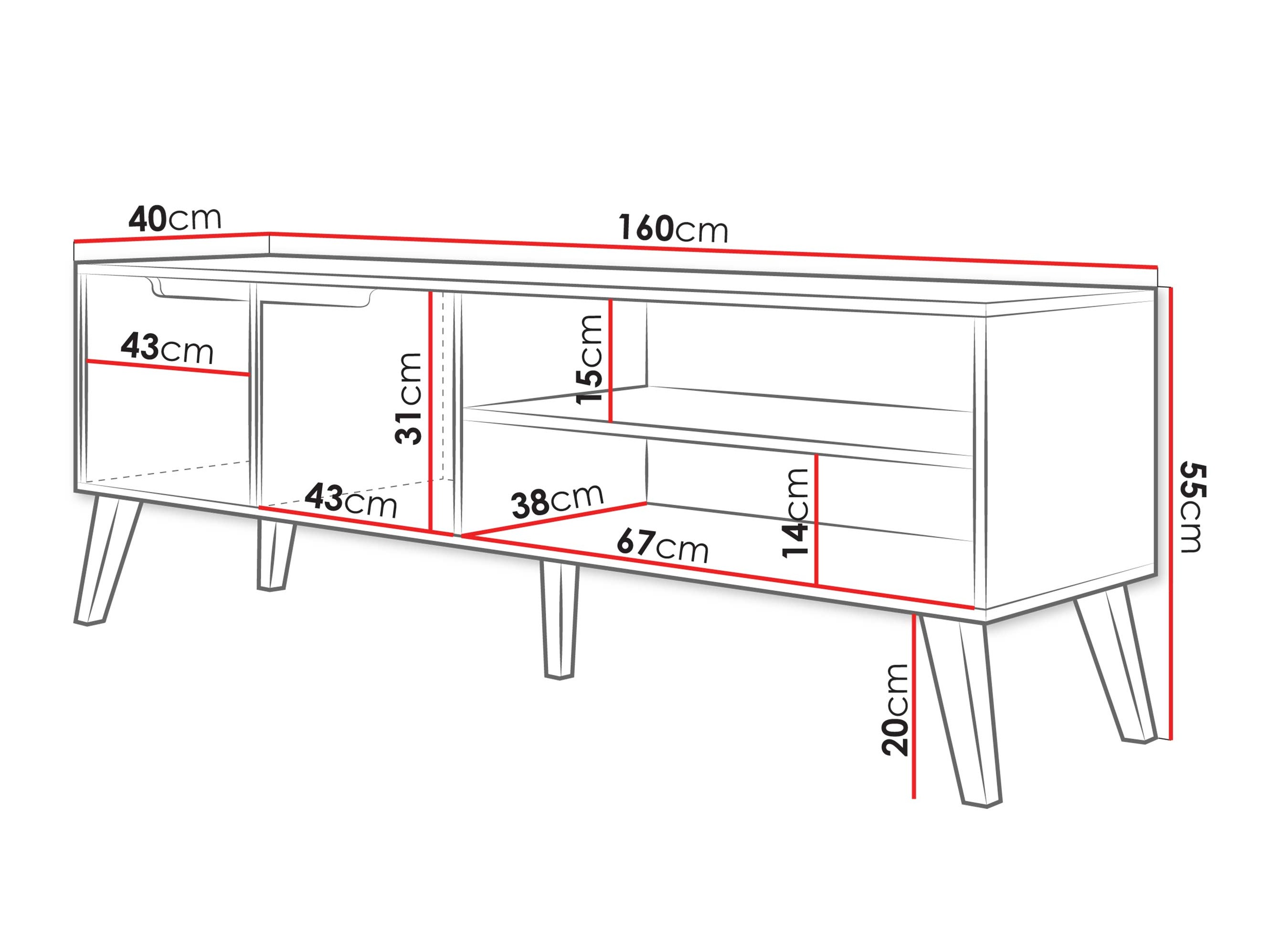 Mueble TV Elbtive 100 (Cachemira)