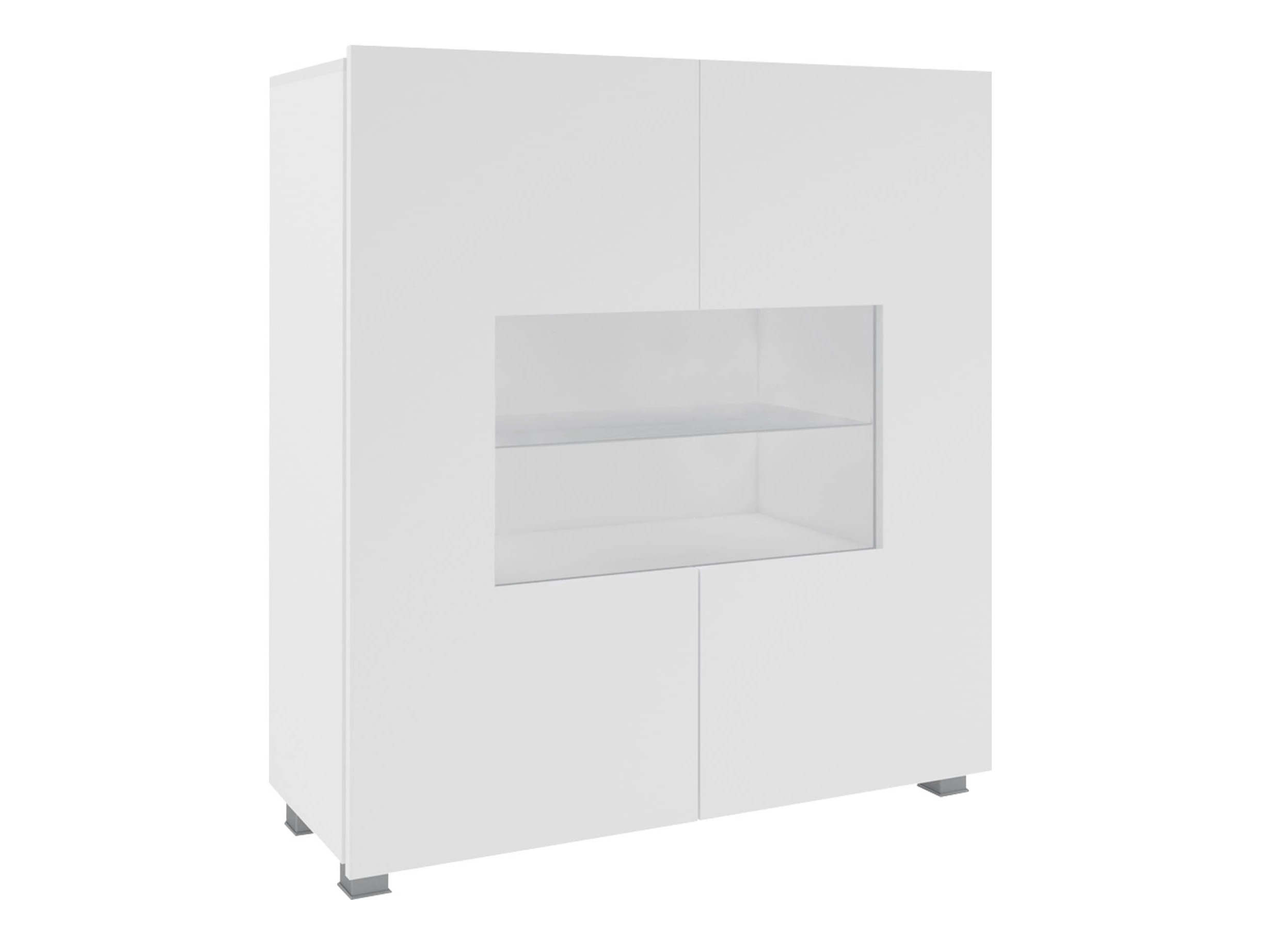 Aparador Remus (Blanco + Blanco brillante)