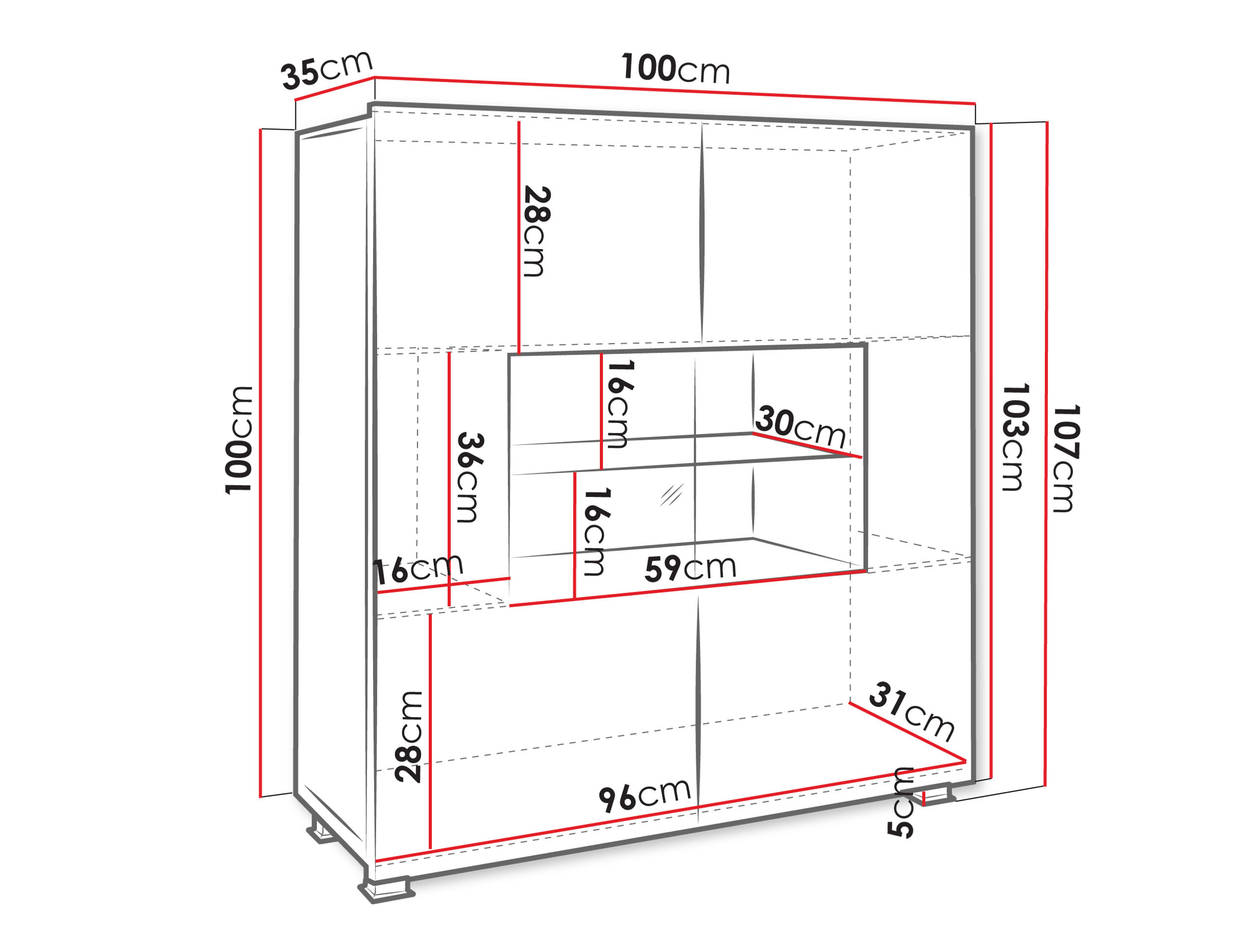 Aparador Remus (Roble dorado)