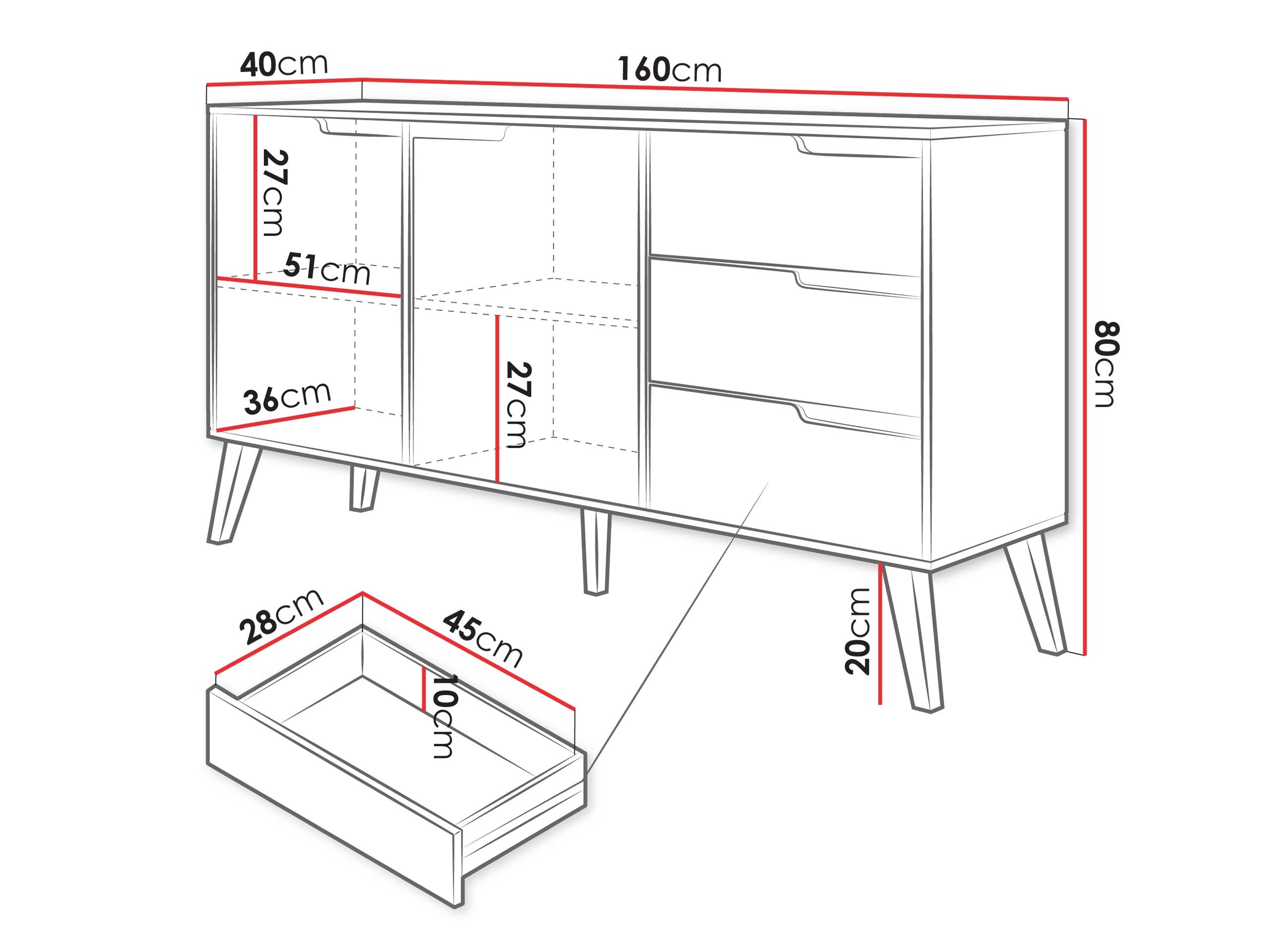 Cómoda Otis (Cachemira)