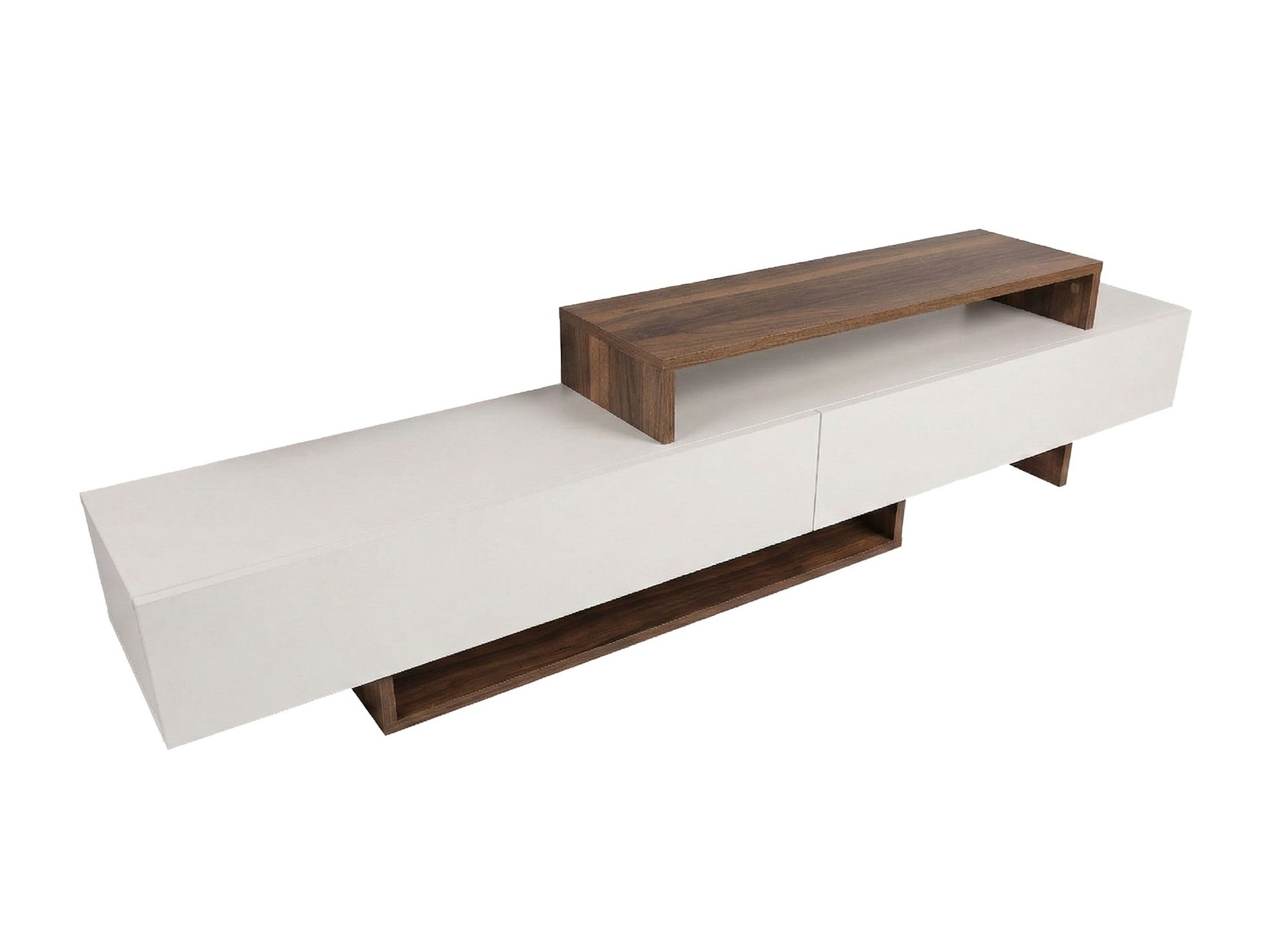 Mueble TV Kailua 998 (Blanco + Teca)