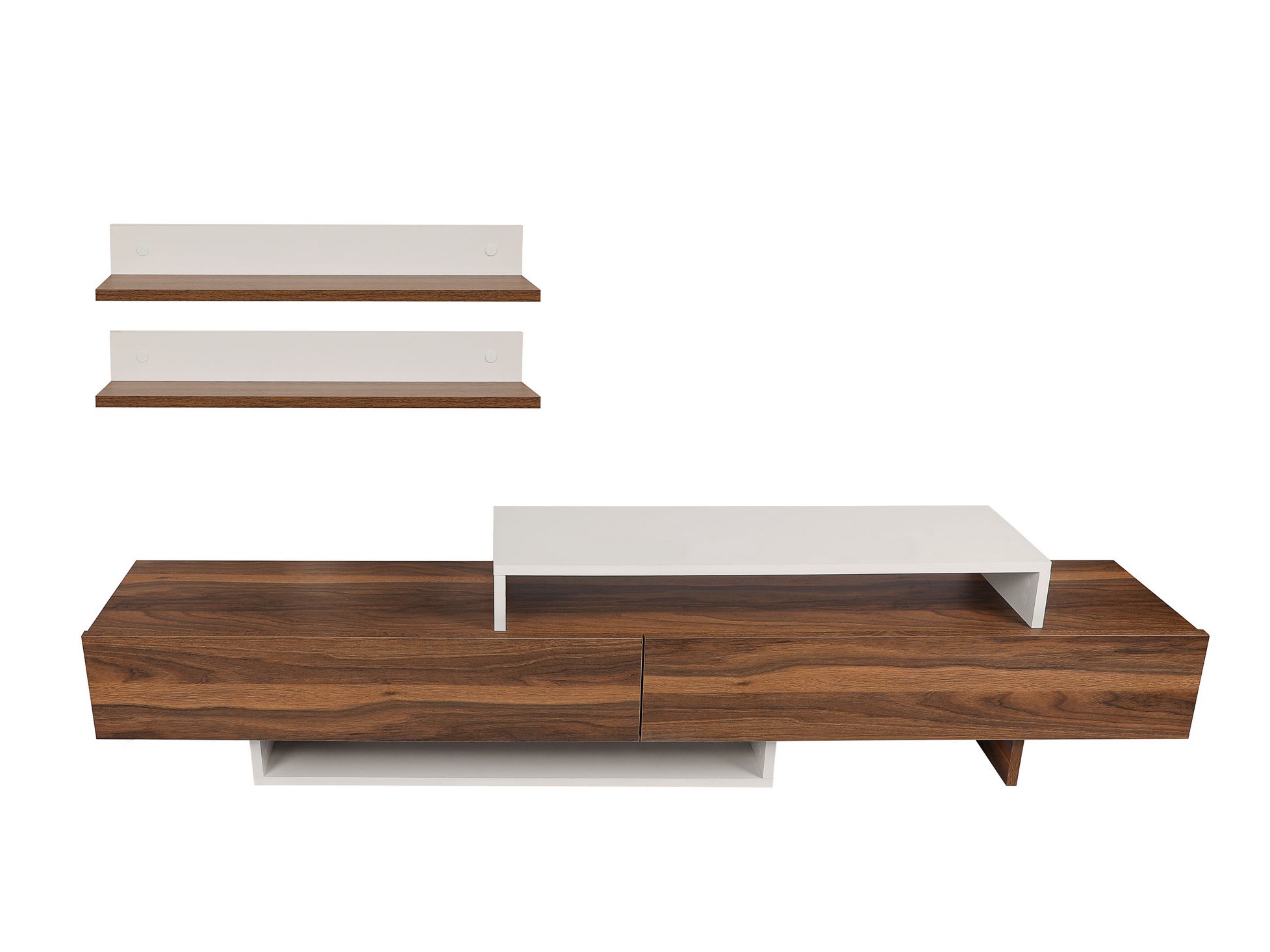 Mueble TV Kailua 998 (Teca + Blanco)