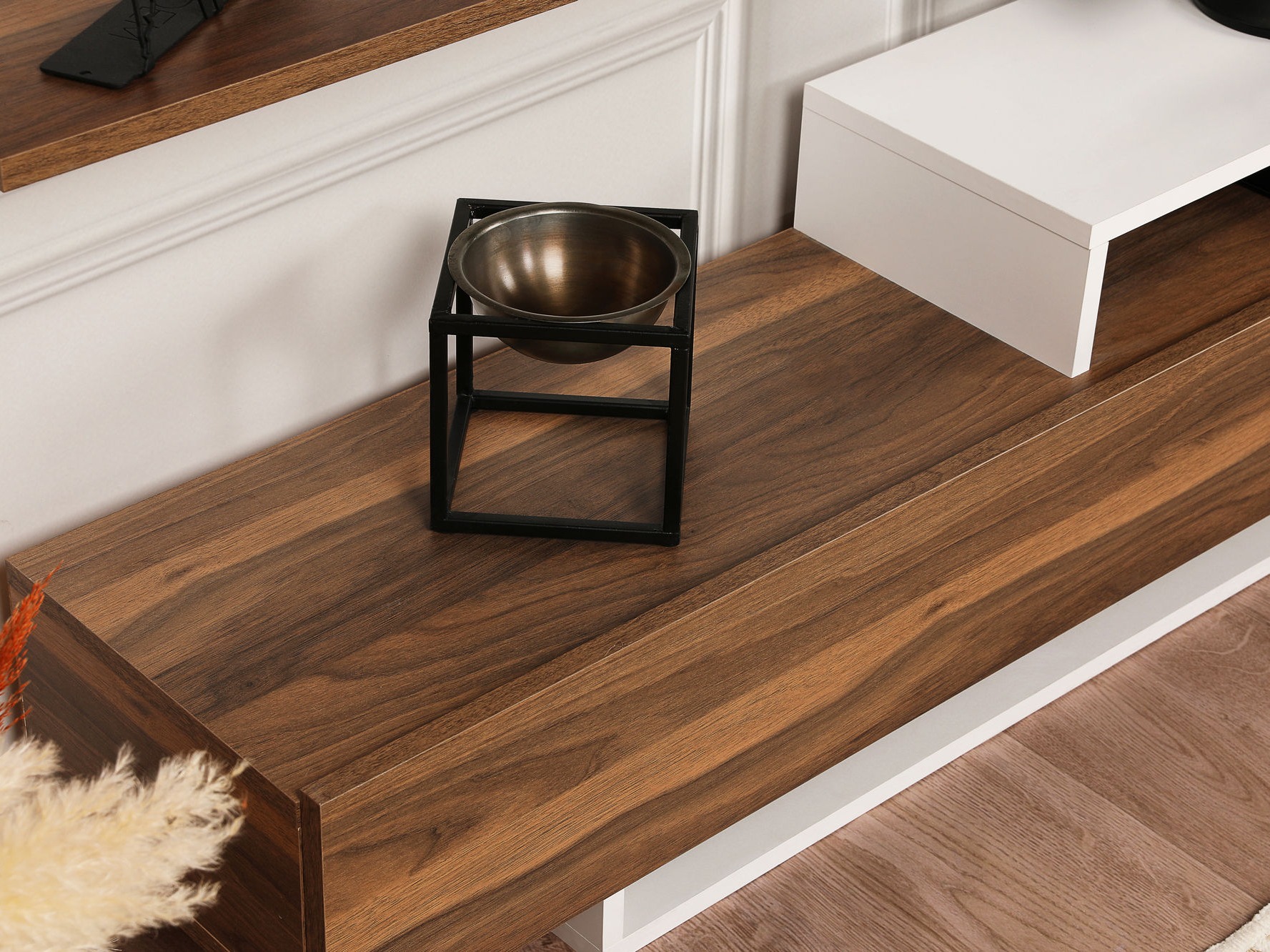 Mueble TV Kailua 998 (Teca + Blanco)