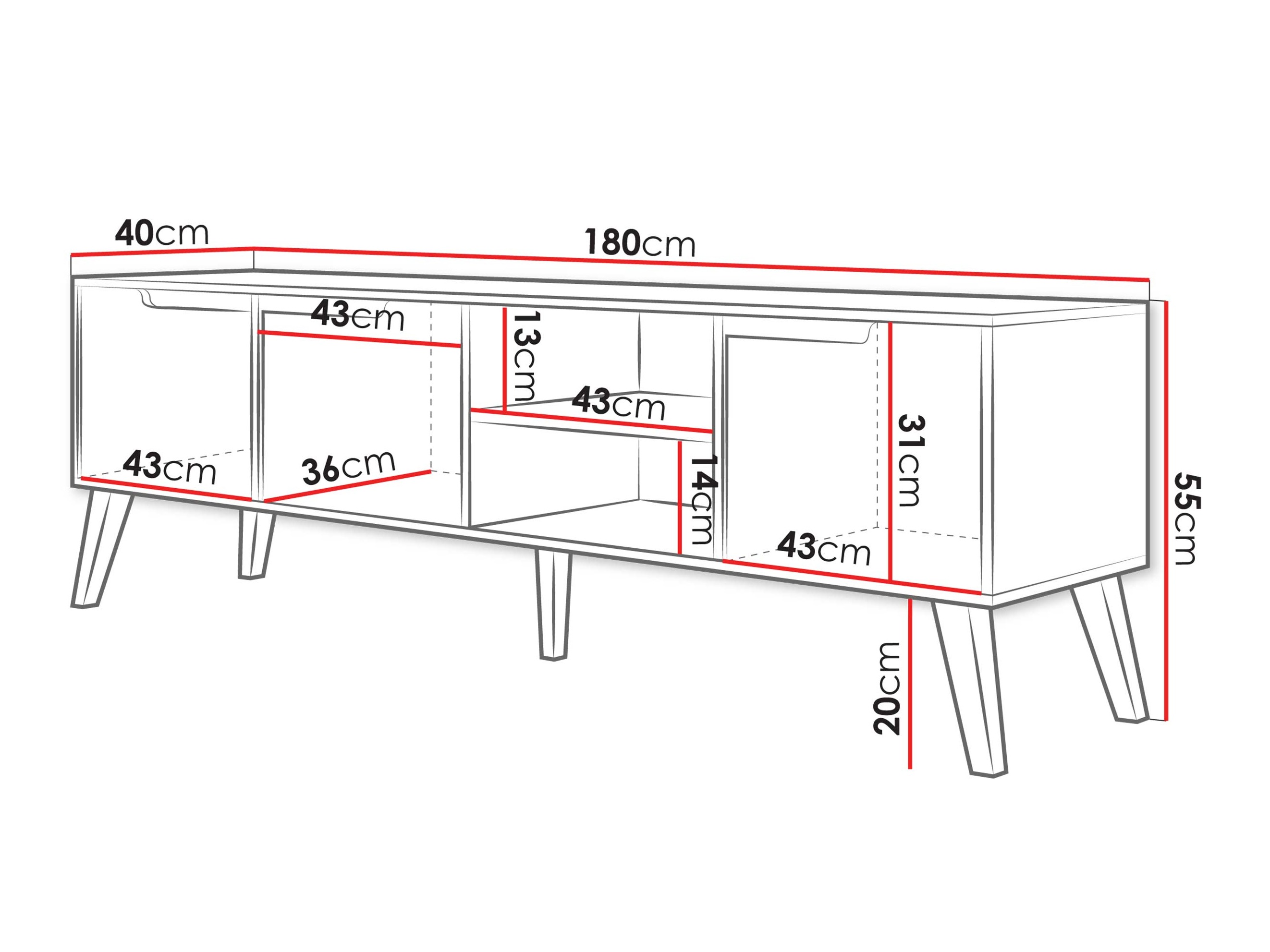 Mueble TV Otis II (Nogal)