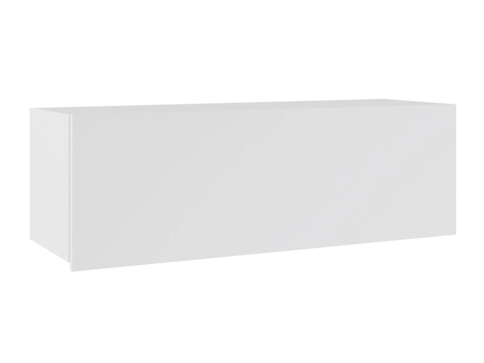 Armario de pared Tivdalu 101 (Blanco + Blanco brillante)