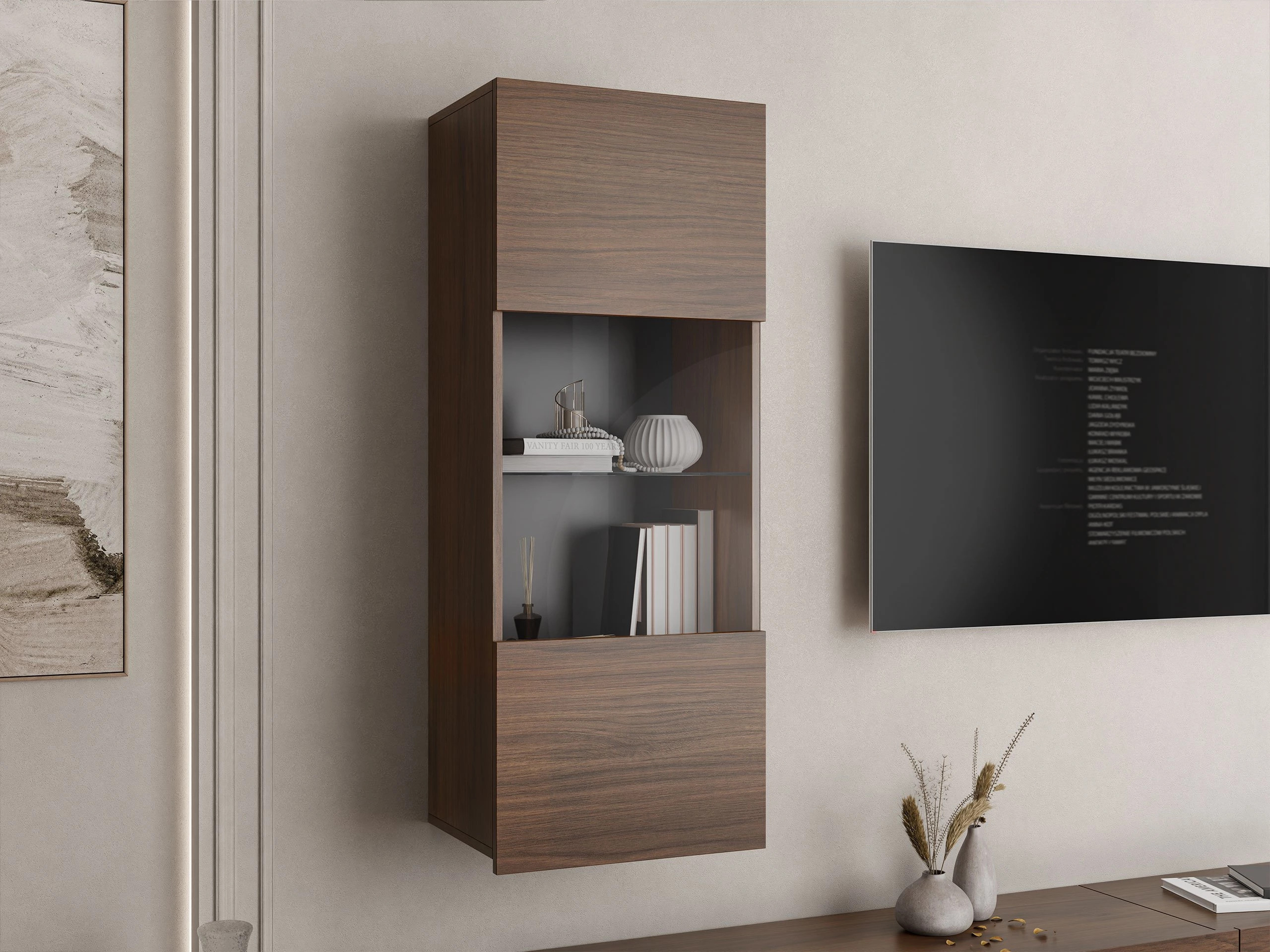 Armario de pared Remus I (Nogal)