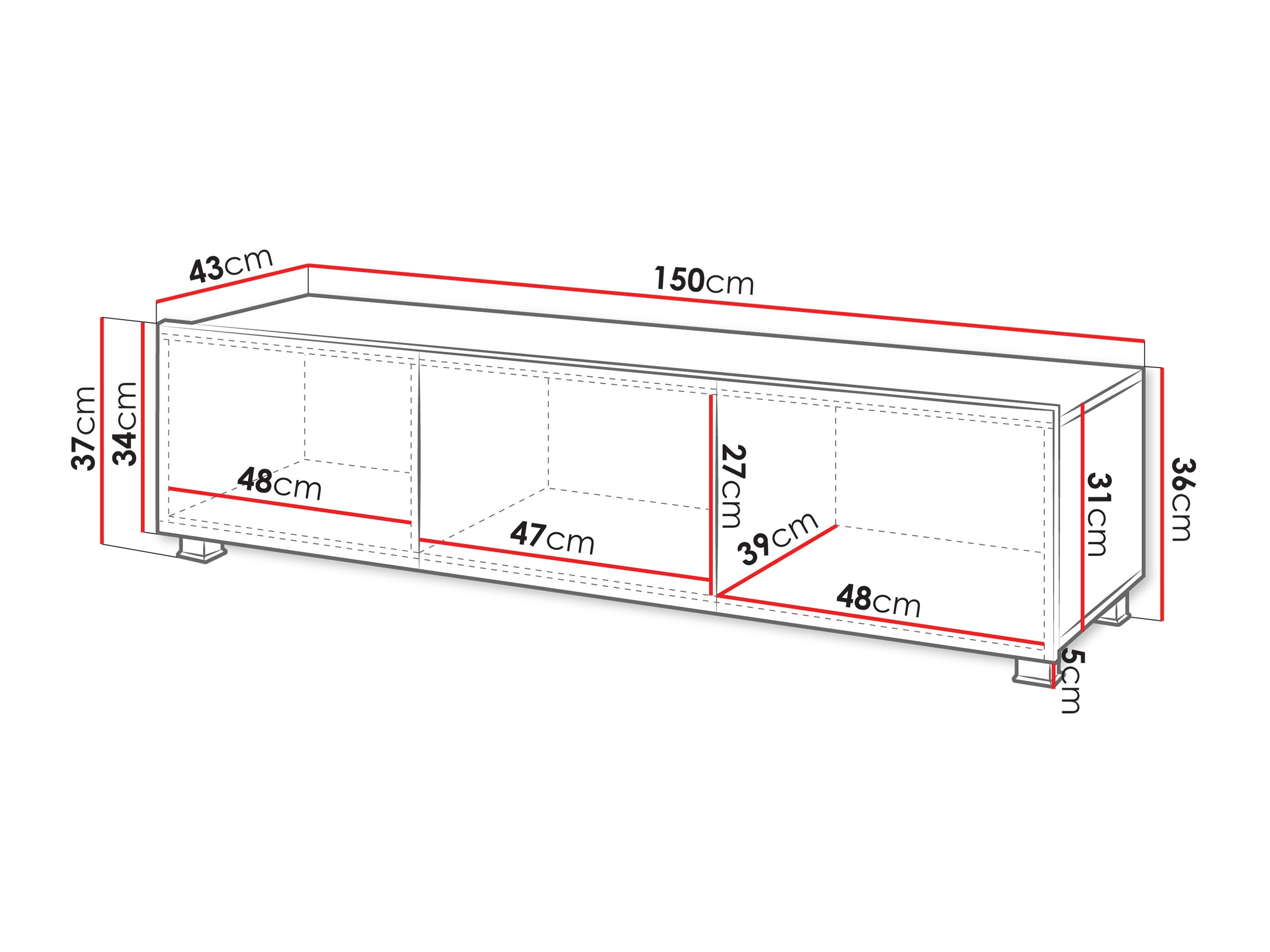 Mueble TV Remus (Nogal)
