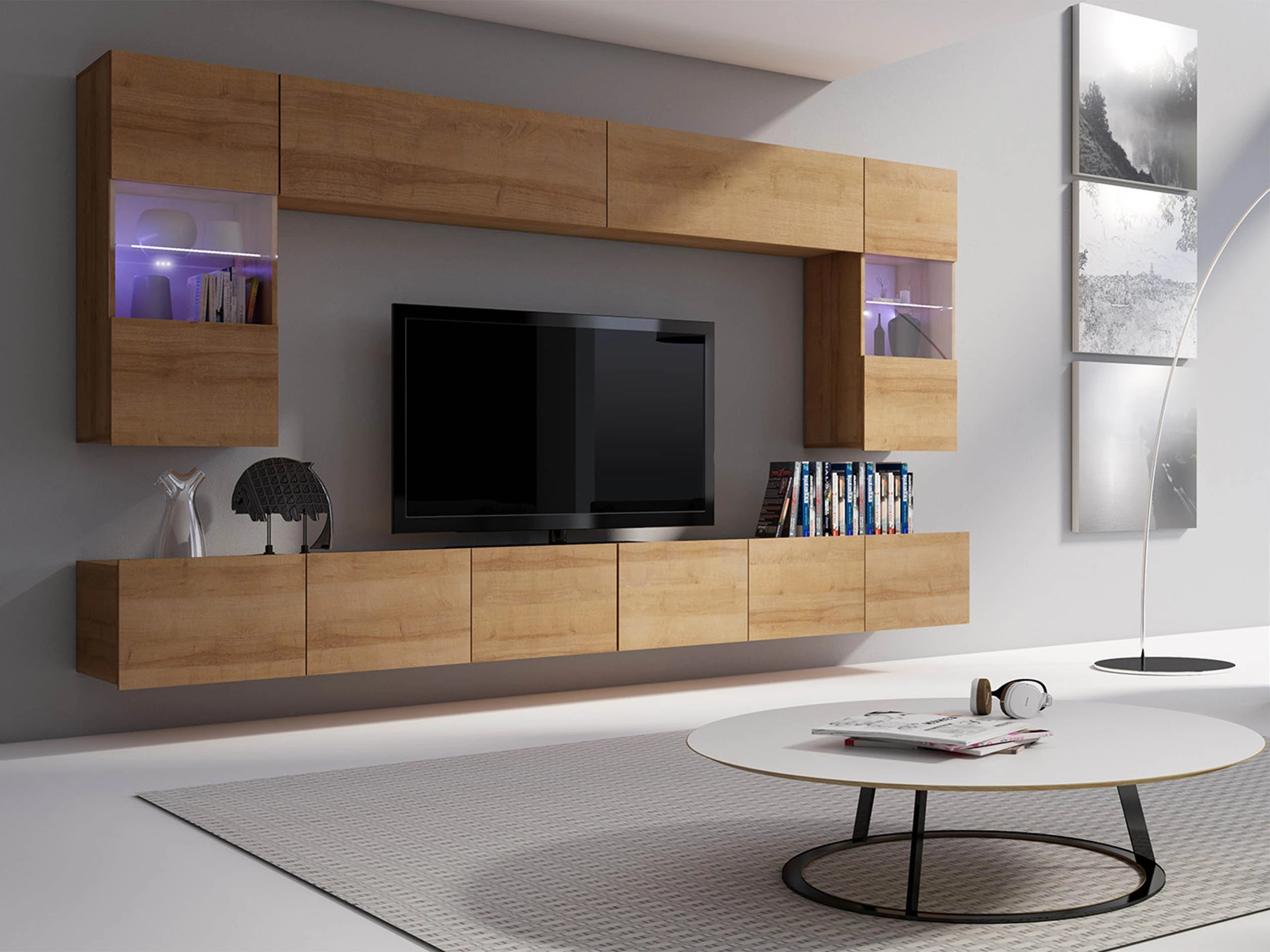 Conjunto de salón Remus I (Roble dorado)