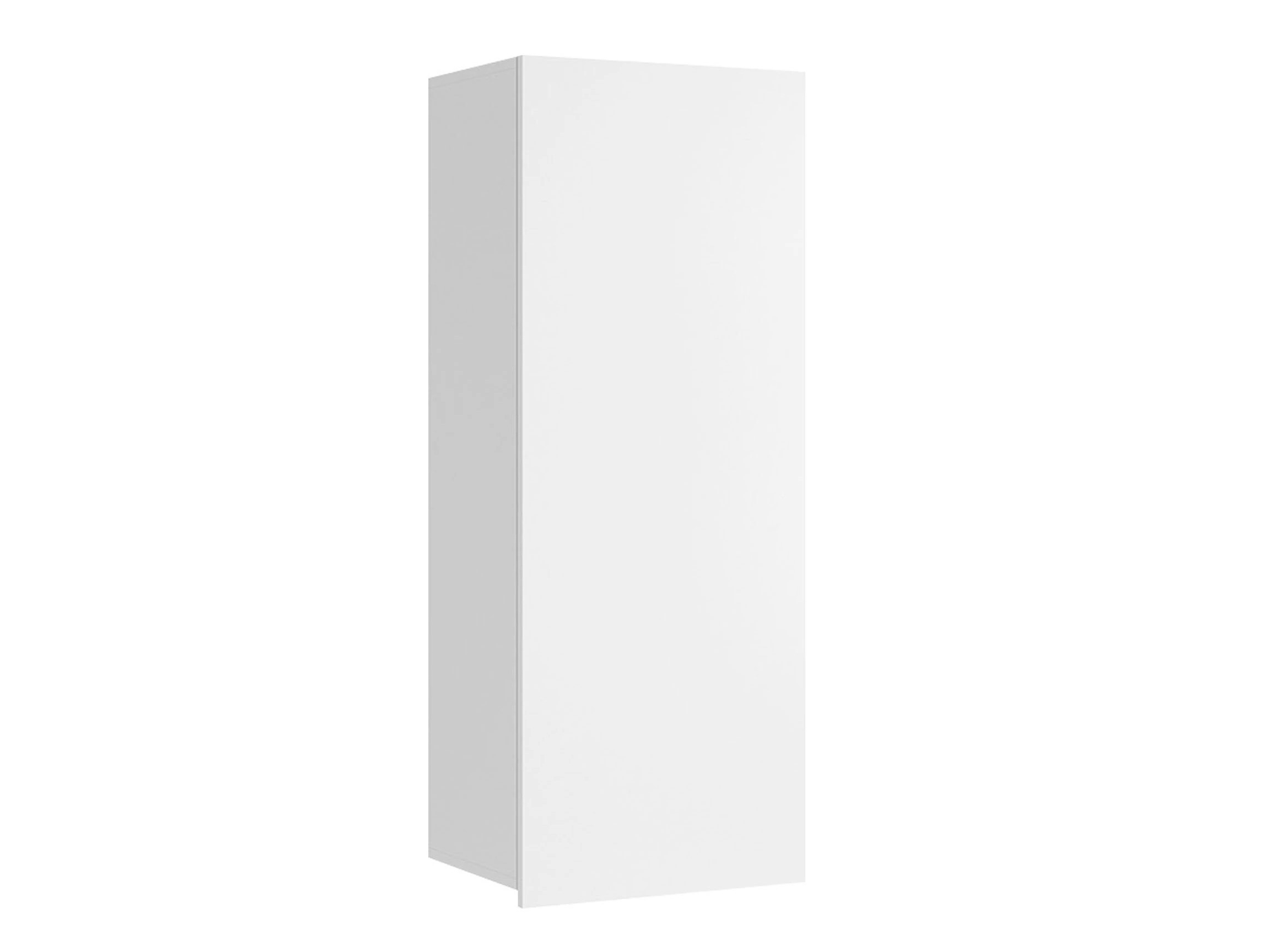 Armario de pared Tivdalu 126 (Blanco + Blanco brillante)