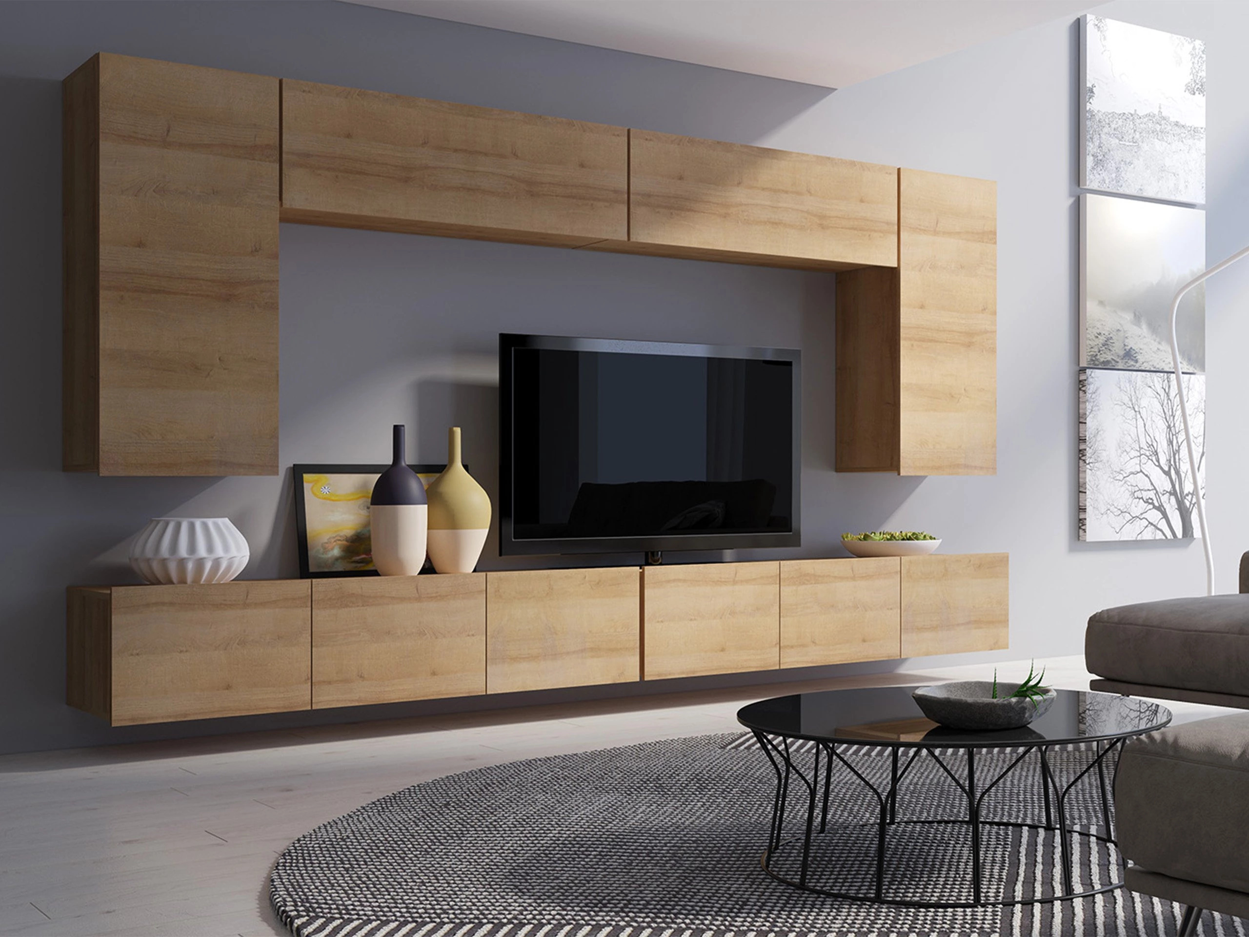Conjunto de salón Remus XIII (Roble dorado)