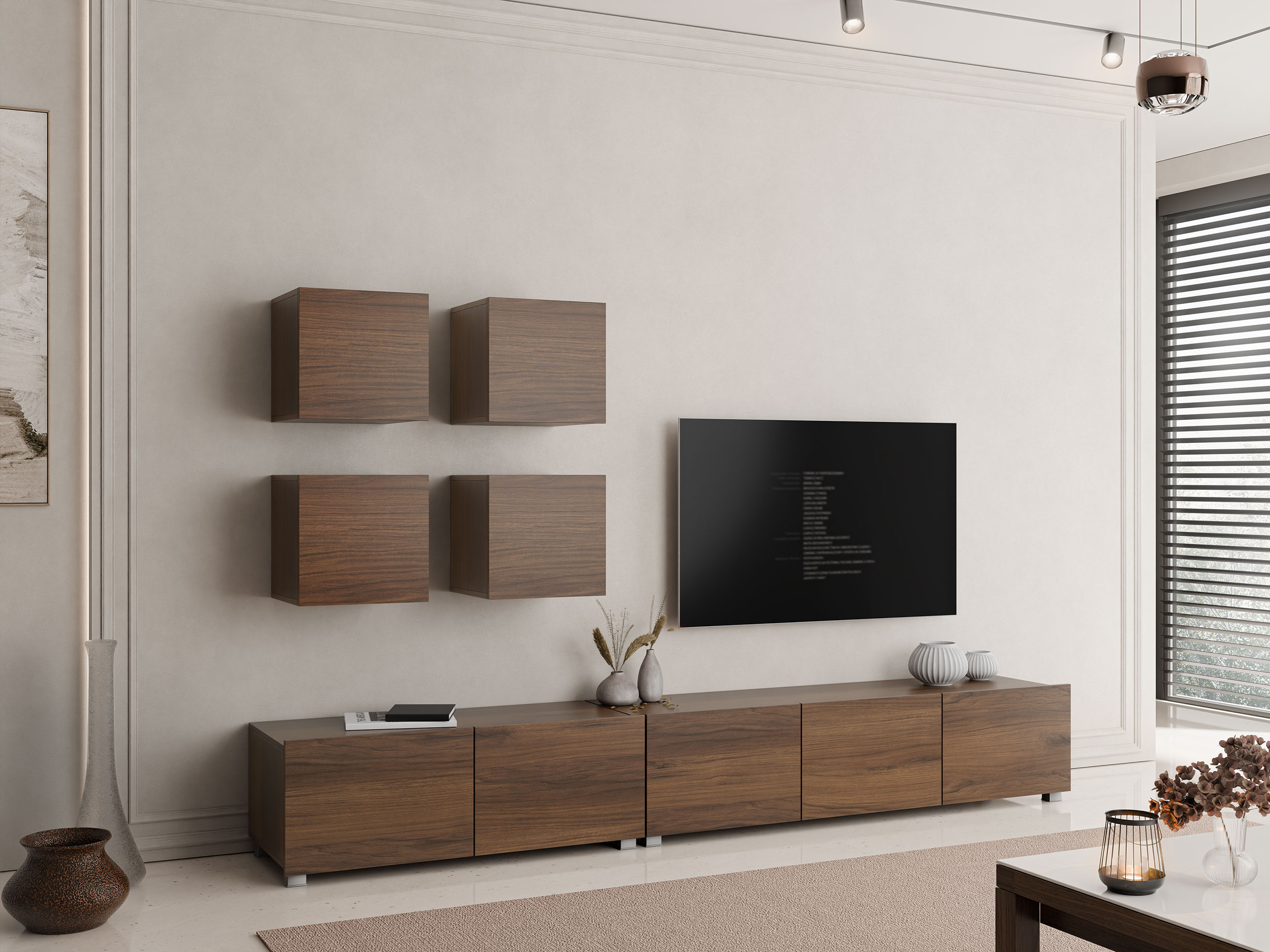 Conjunto de salón Remus XVIII (Nogal)