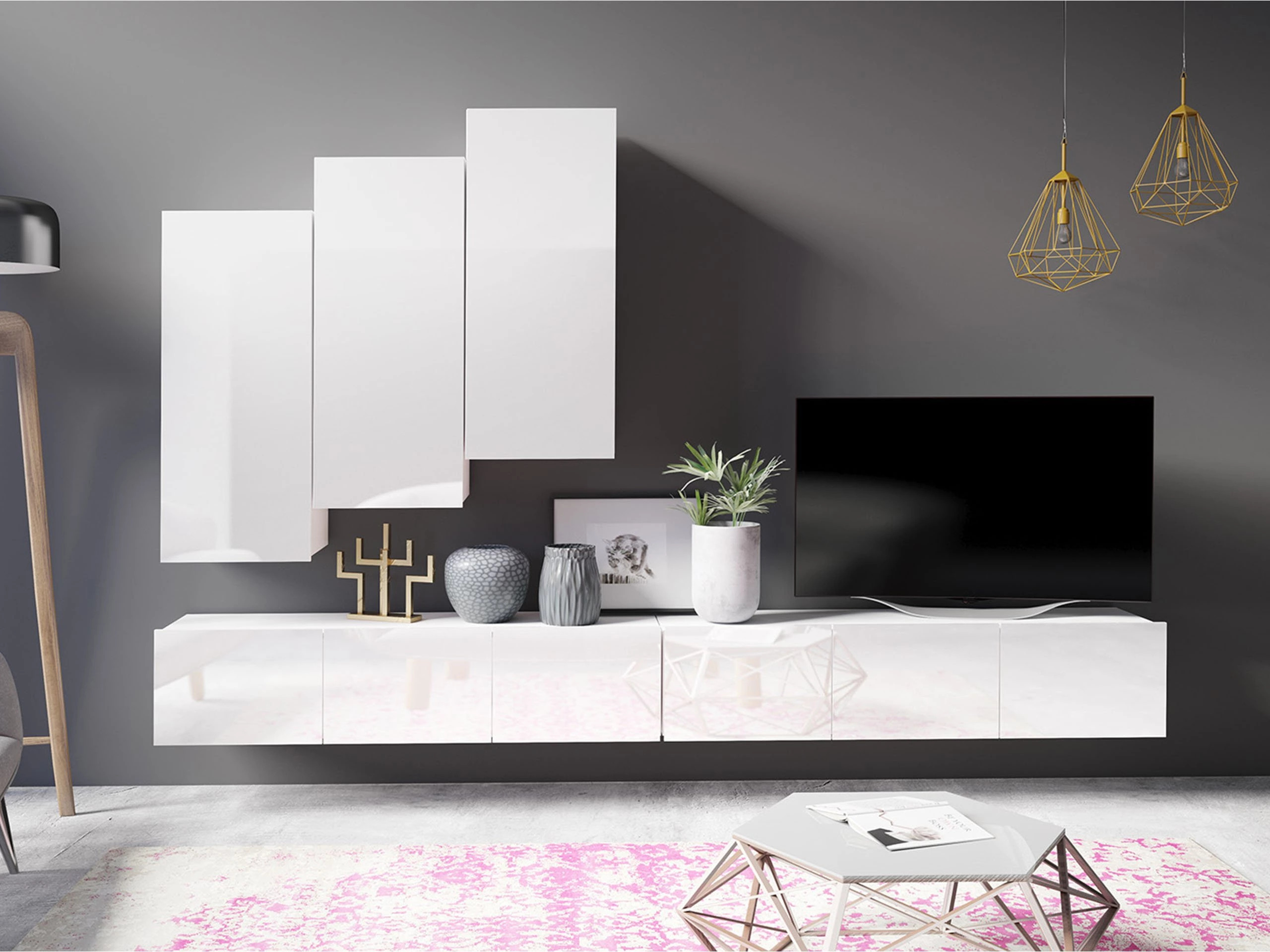 Conjunto de salón Remus XX (Blanco)