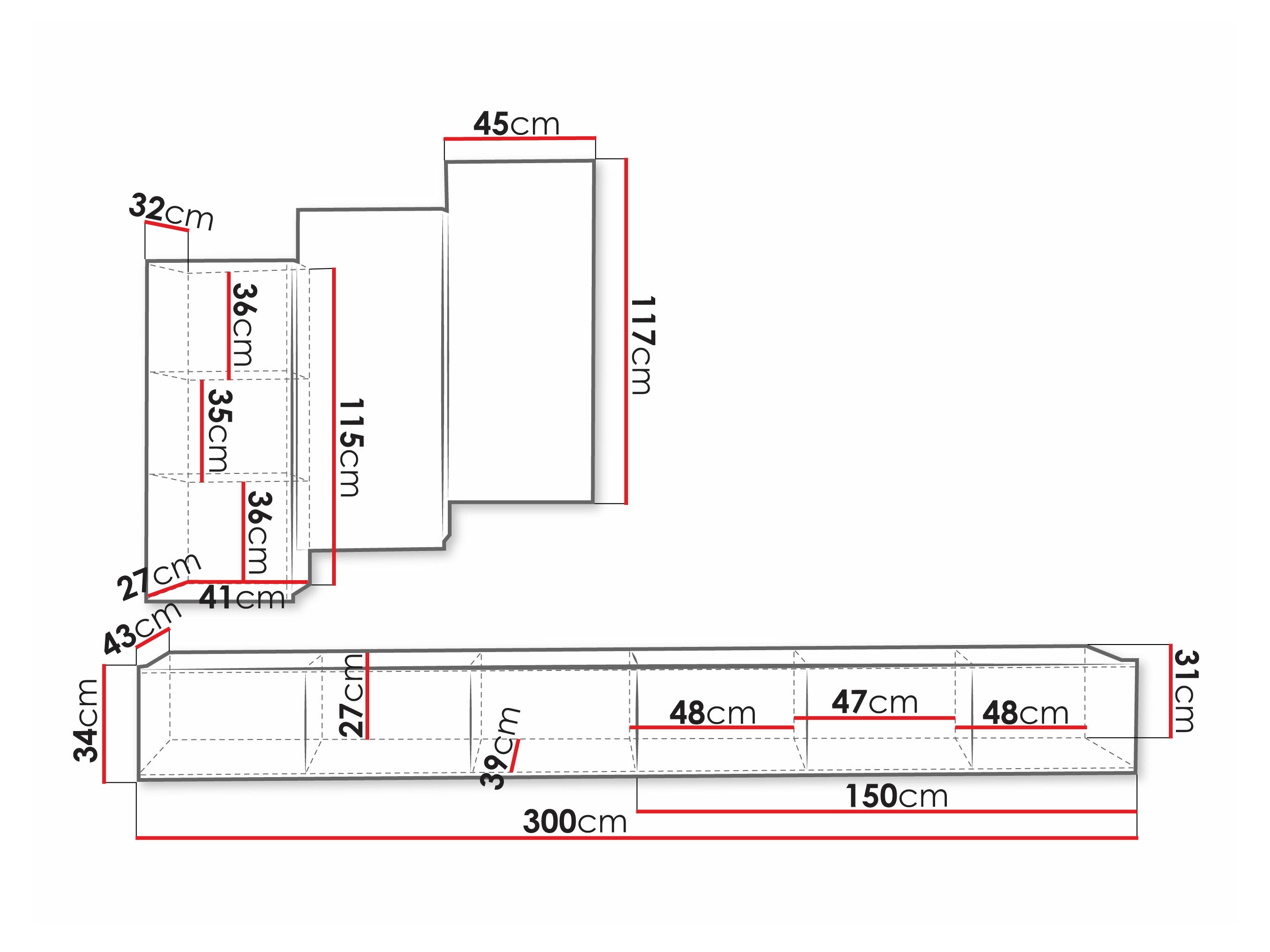 Conjunto de salón Remus XX (Blanco)