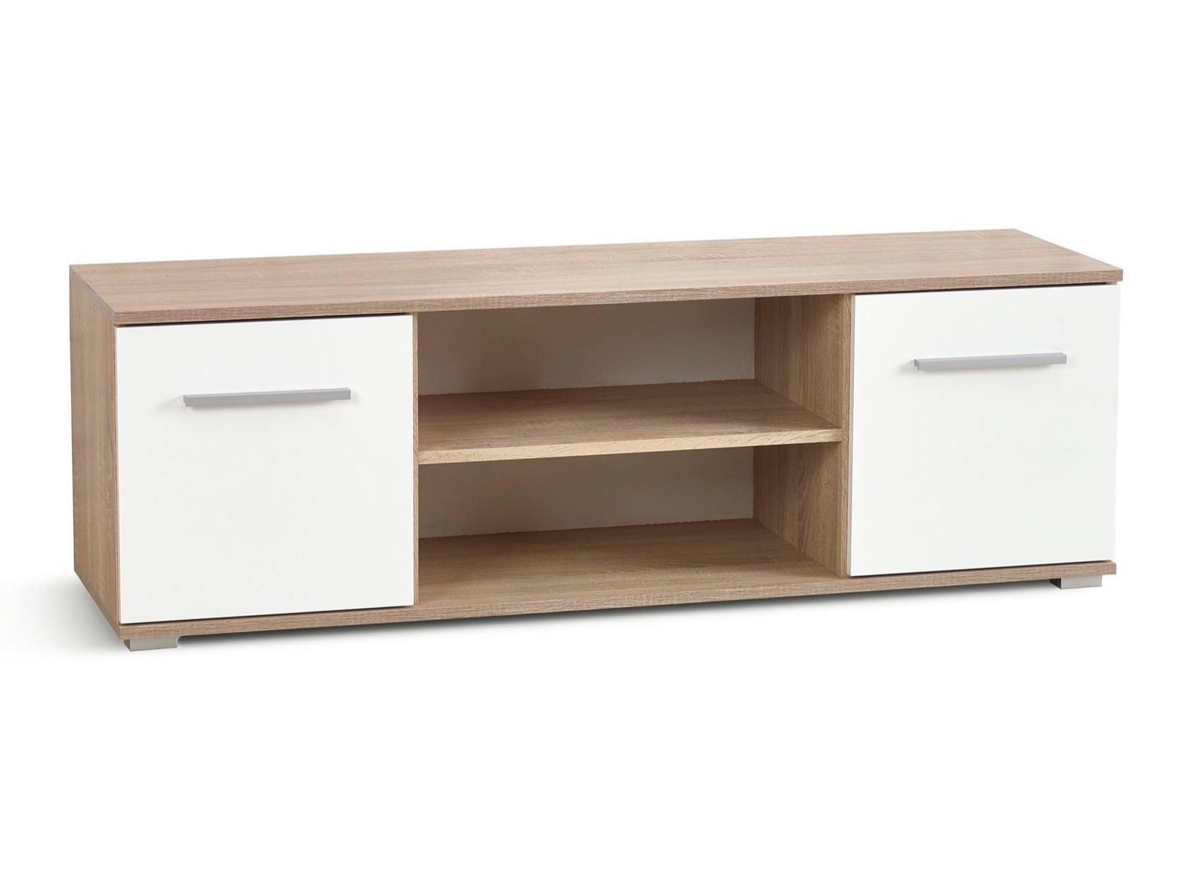 Mueble TV Cirveso 109 (Roble Sonoma + Blanco brillante)