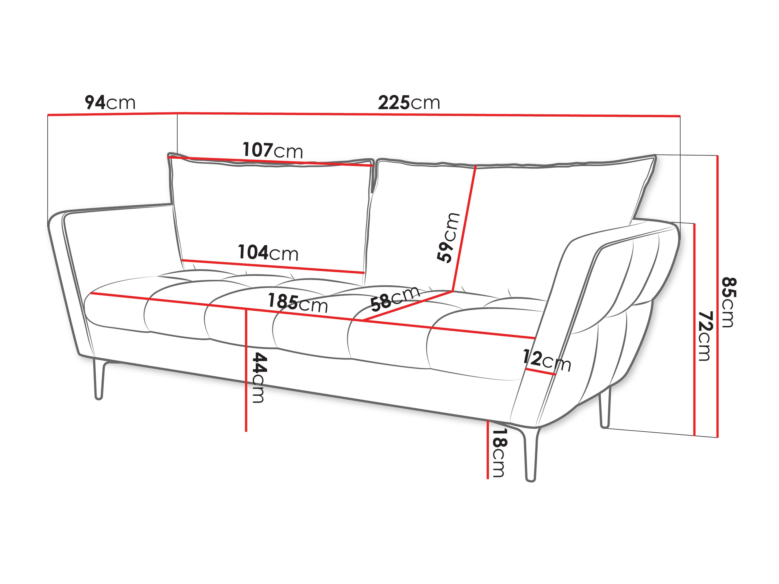 Sofá TrendyNest 127 (Aphrodite 19)