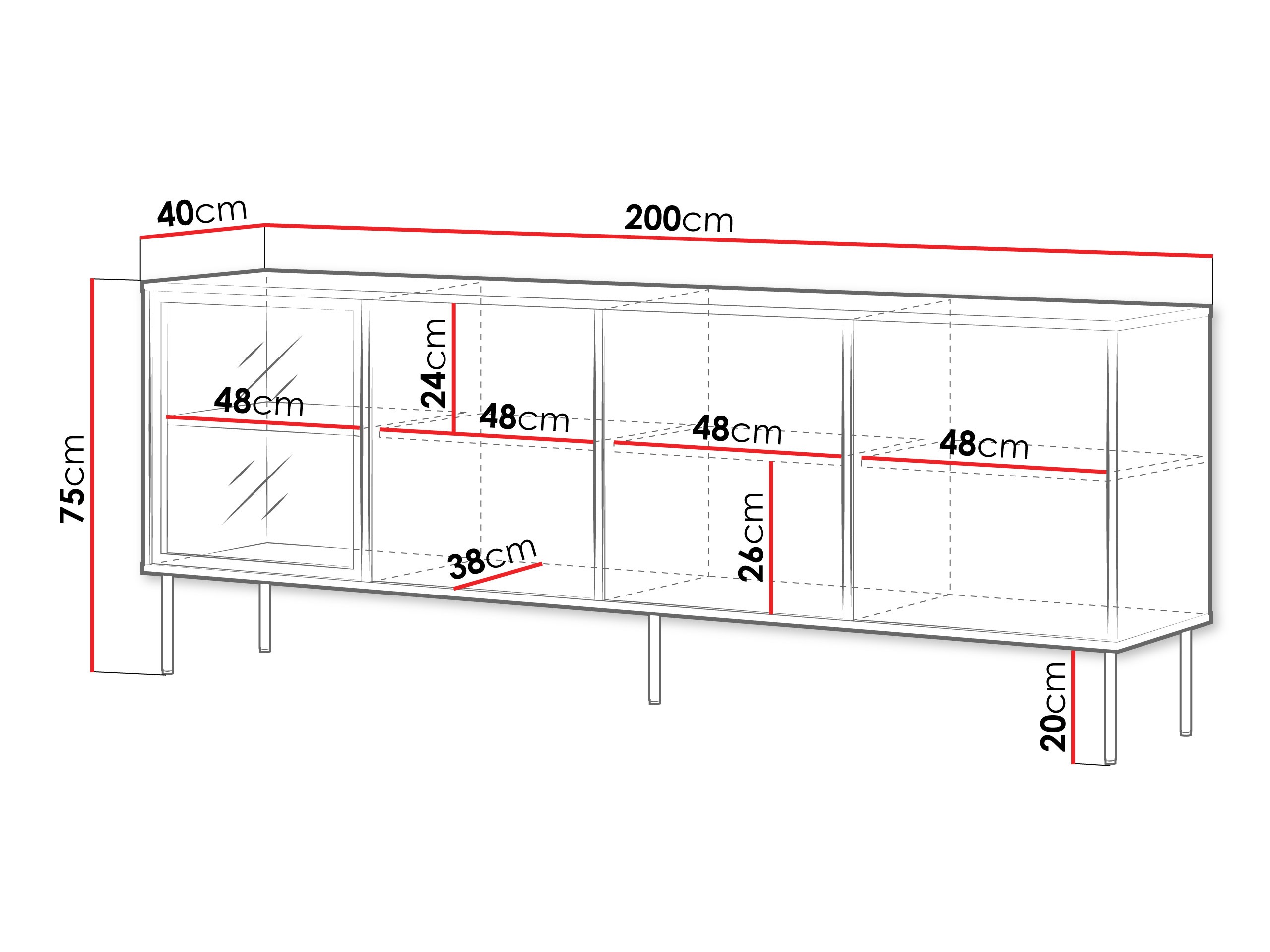 Aparador Merevai 102 (Cachemira)