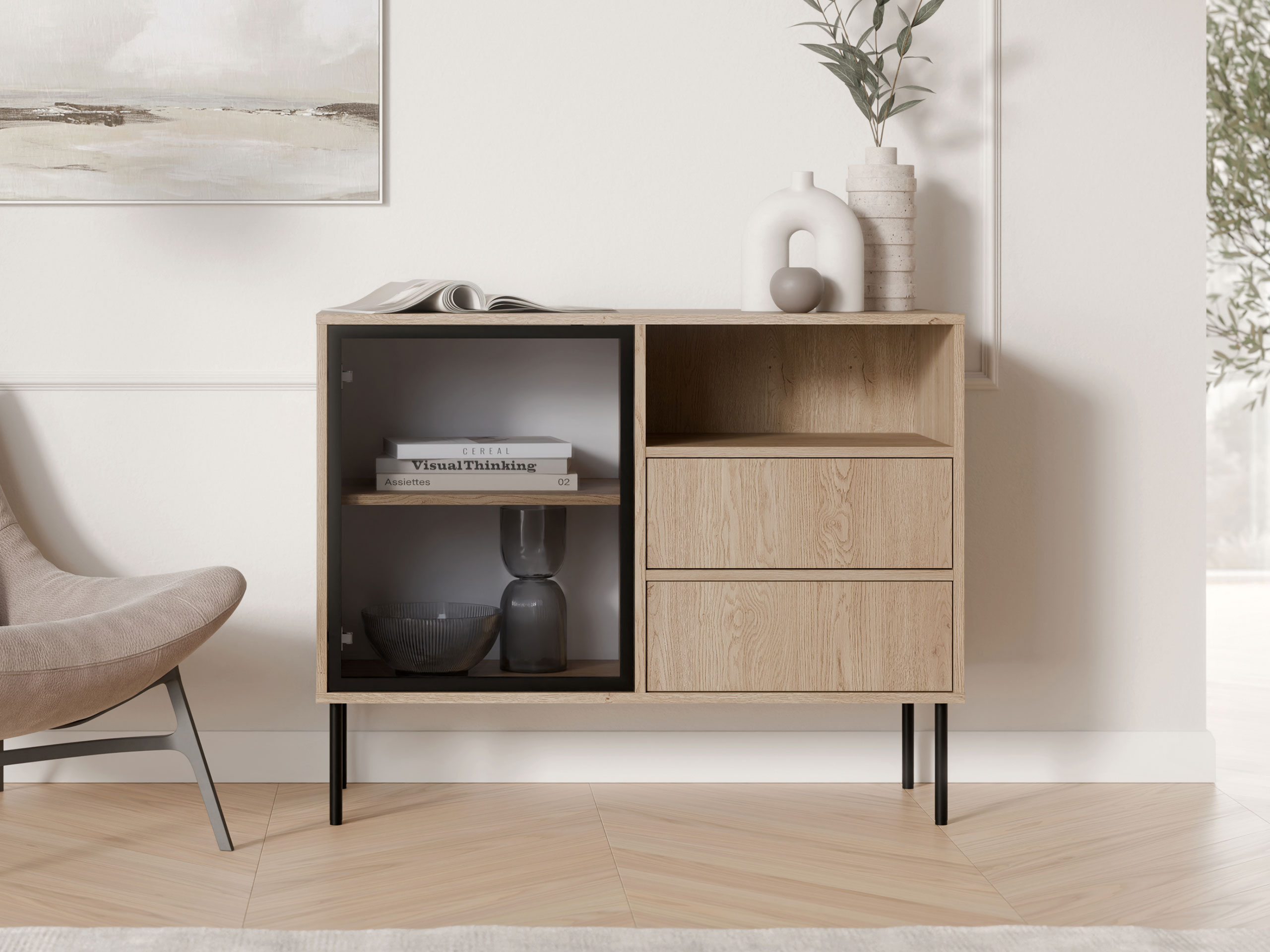 Cómoda Merevai 100 (Roble)