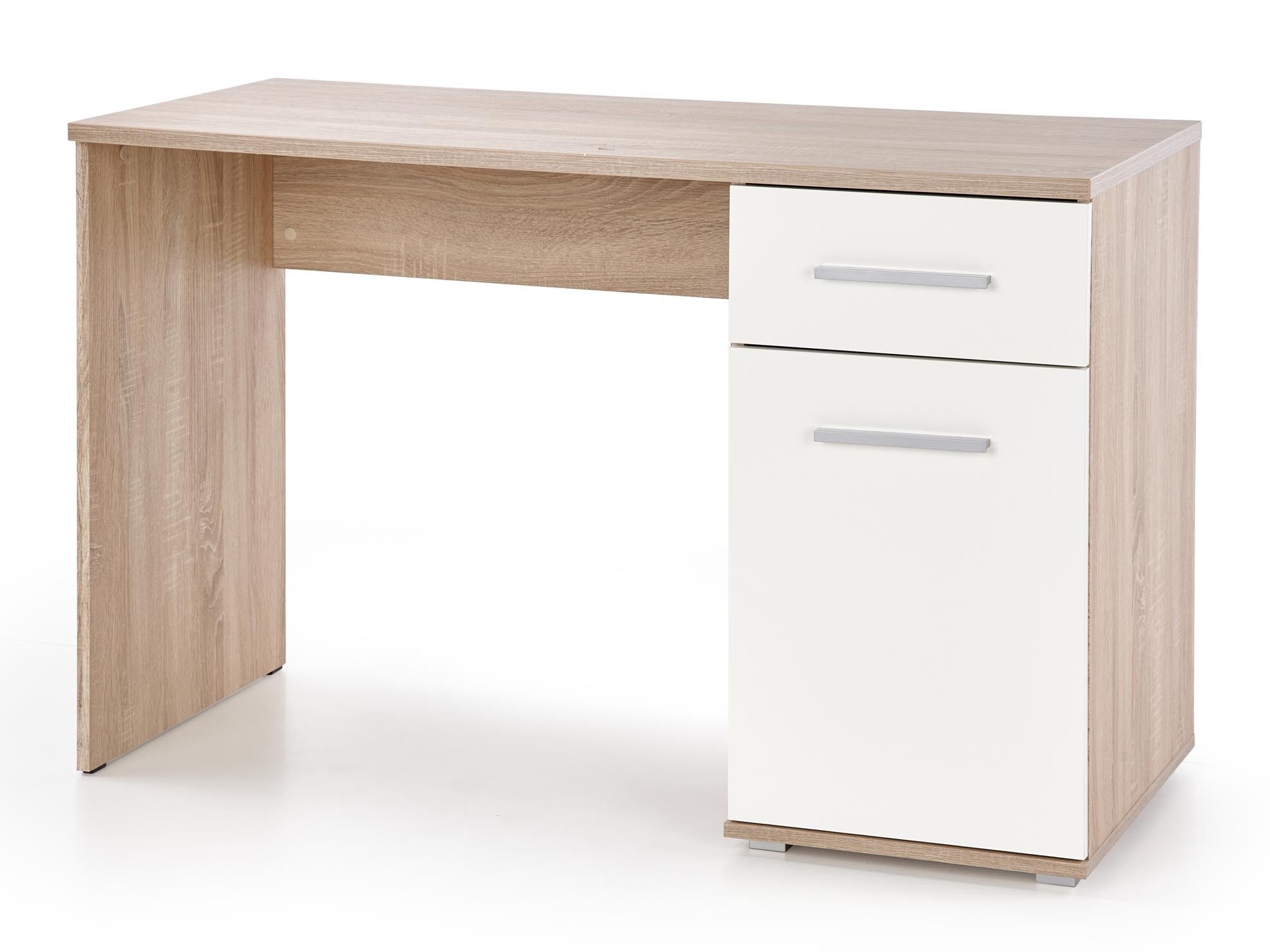 Mesa de oficina Cirveso 114 (Roble Sonoma + Blanco brillante)