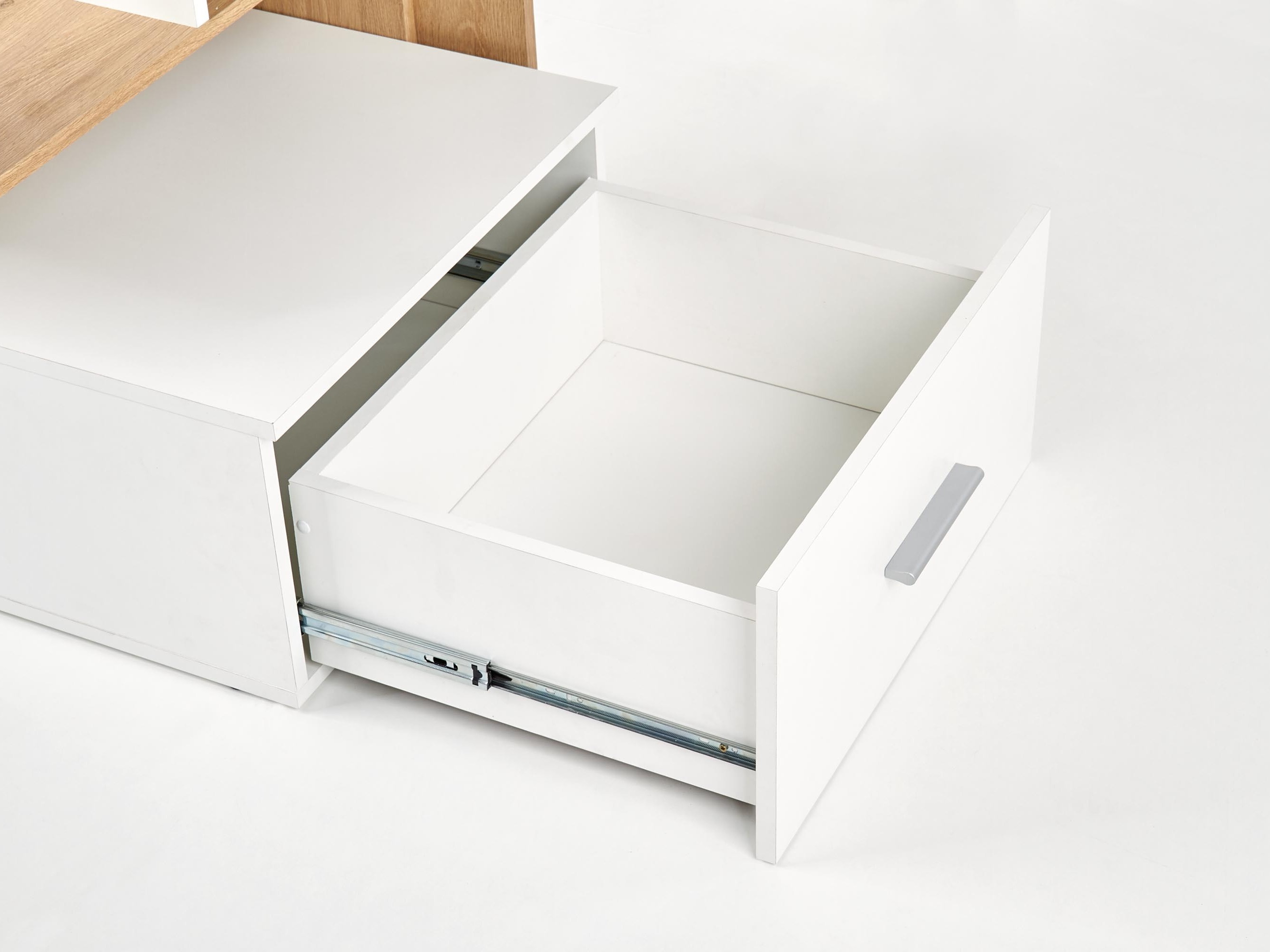 Mesa de oficina Houston 826 (Blanco + Roble dorado)