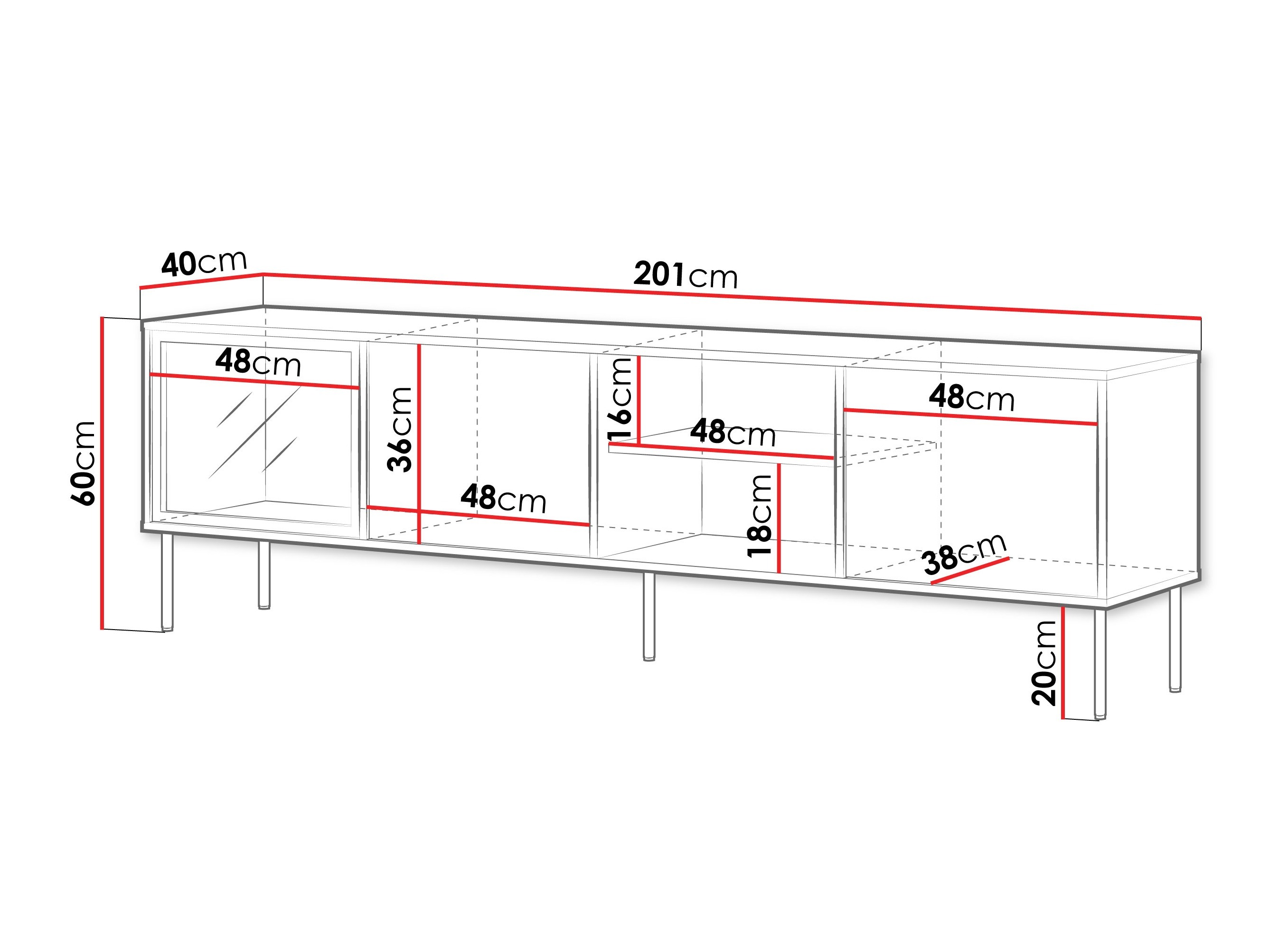 Mueble TV Merevai 103 (Cachemira)