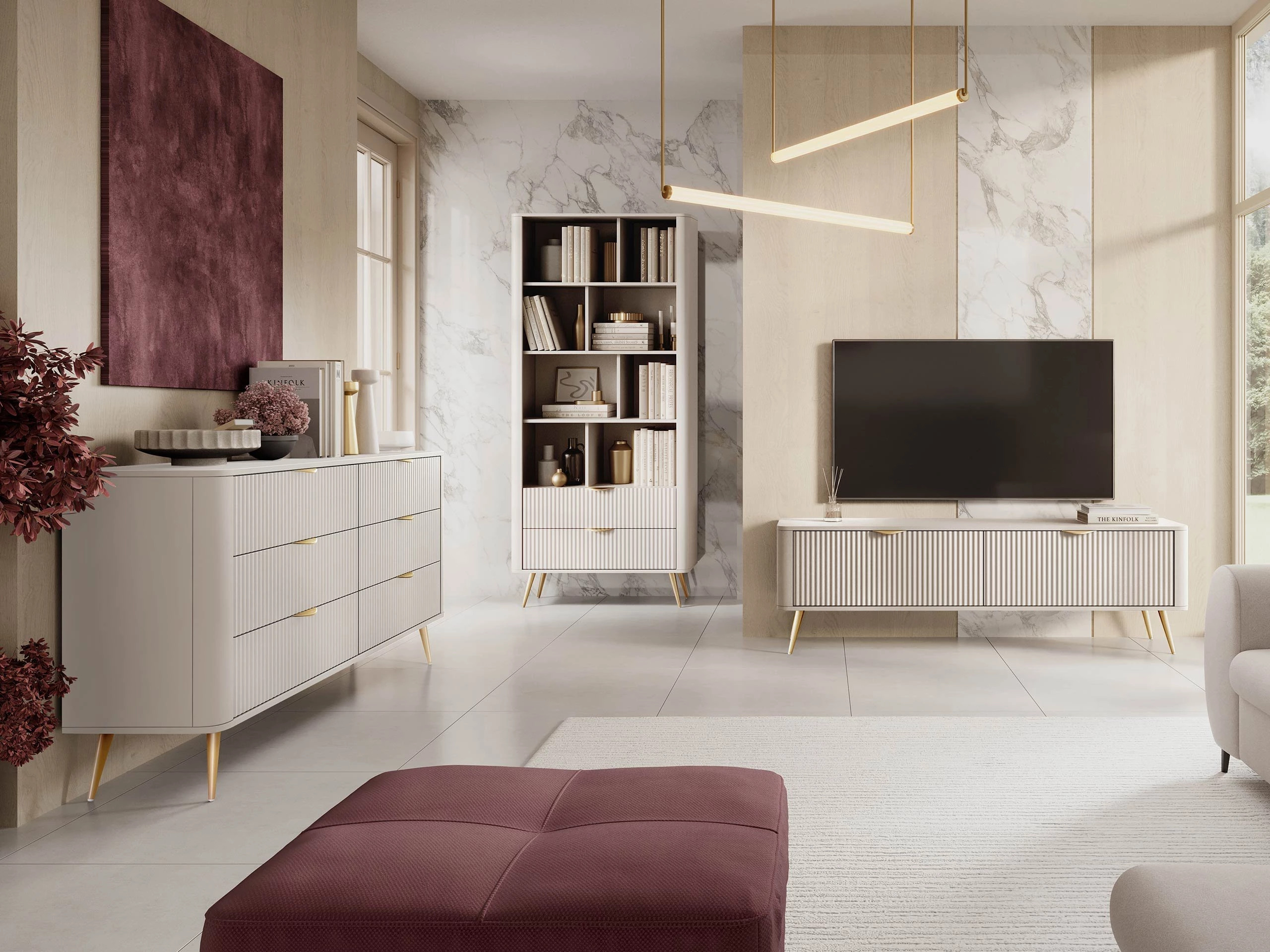 Conjunto de salón Lectum II (Beige)