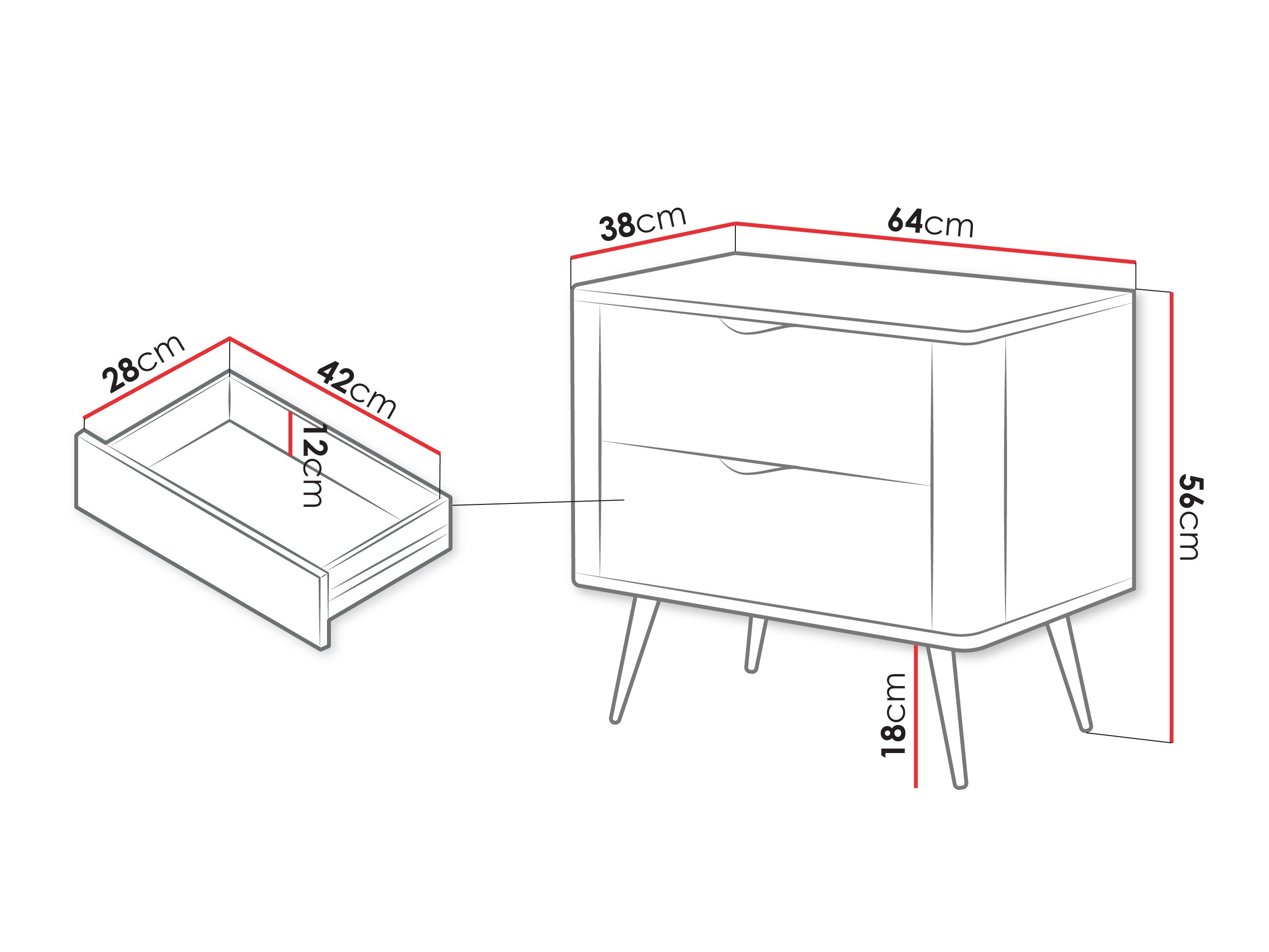 Mesilla de noche Lectum (Beige)