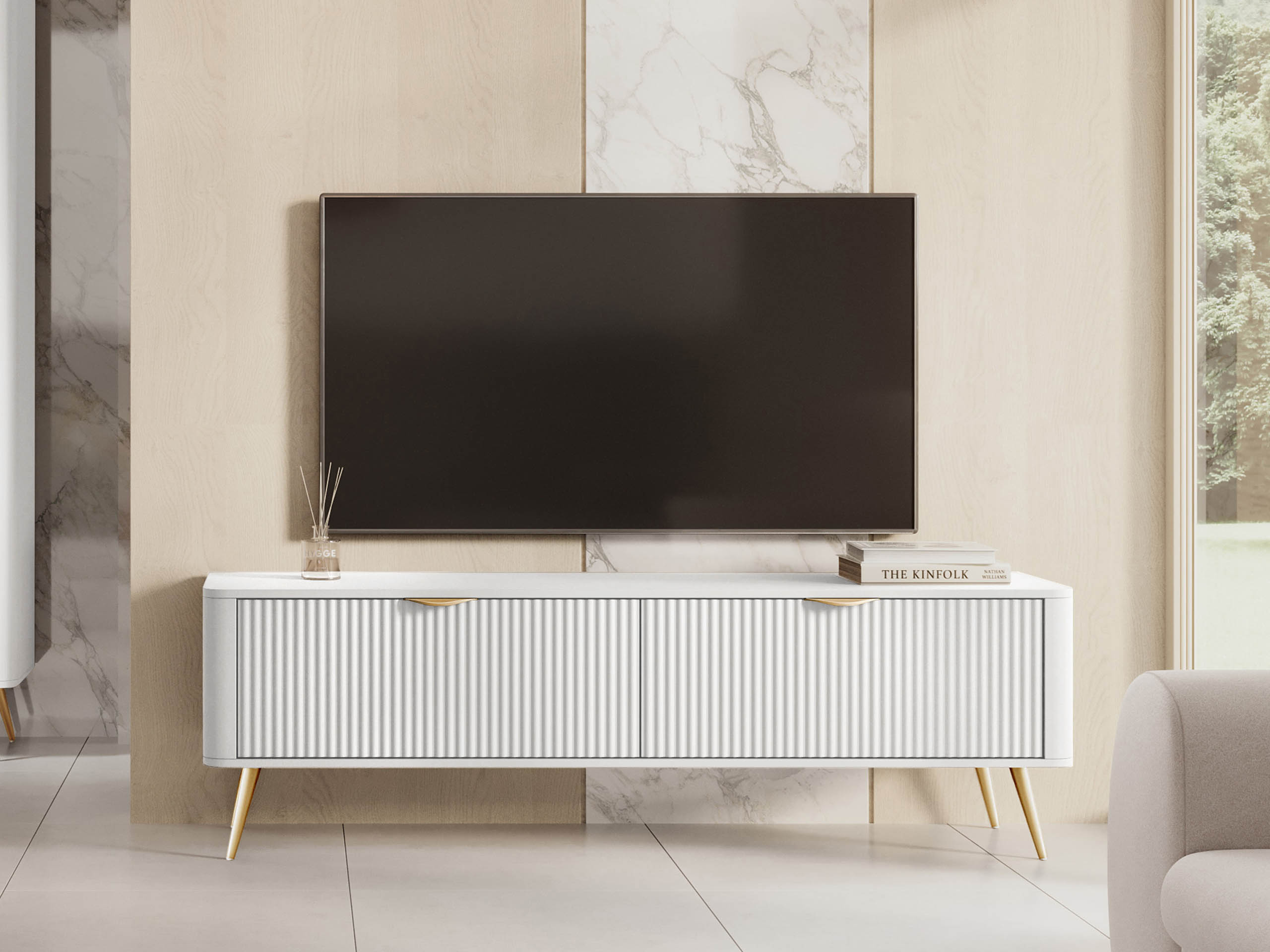 Mueble TV Lectum (Blanco)