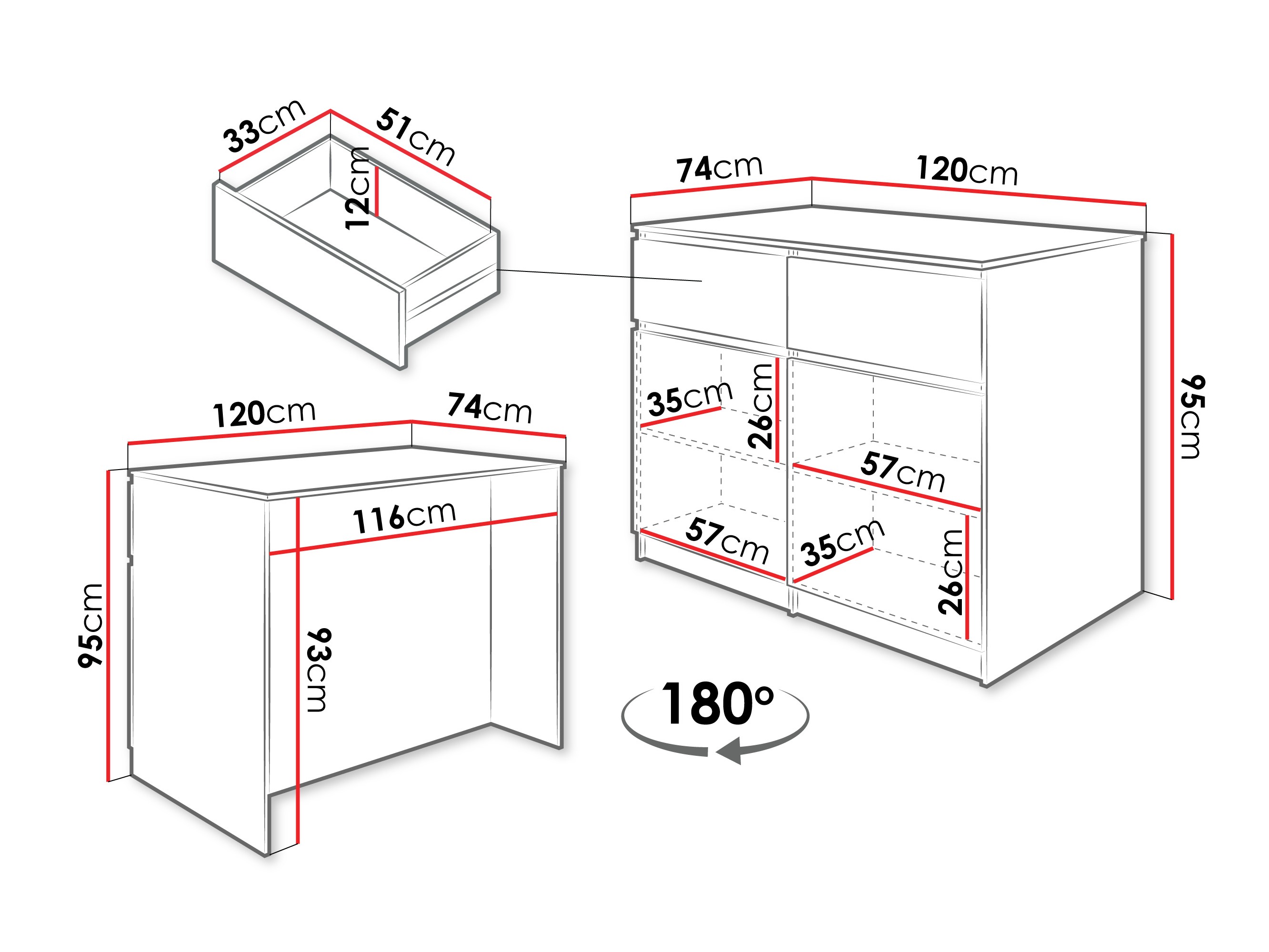 Isla de cocina Comfivo Cantal (Roble)