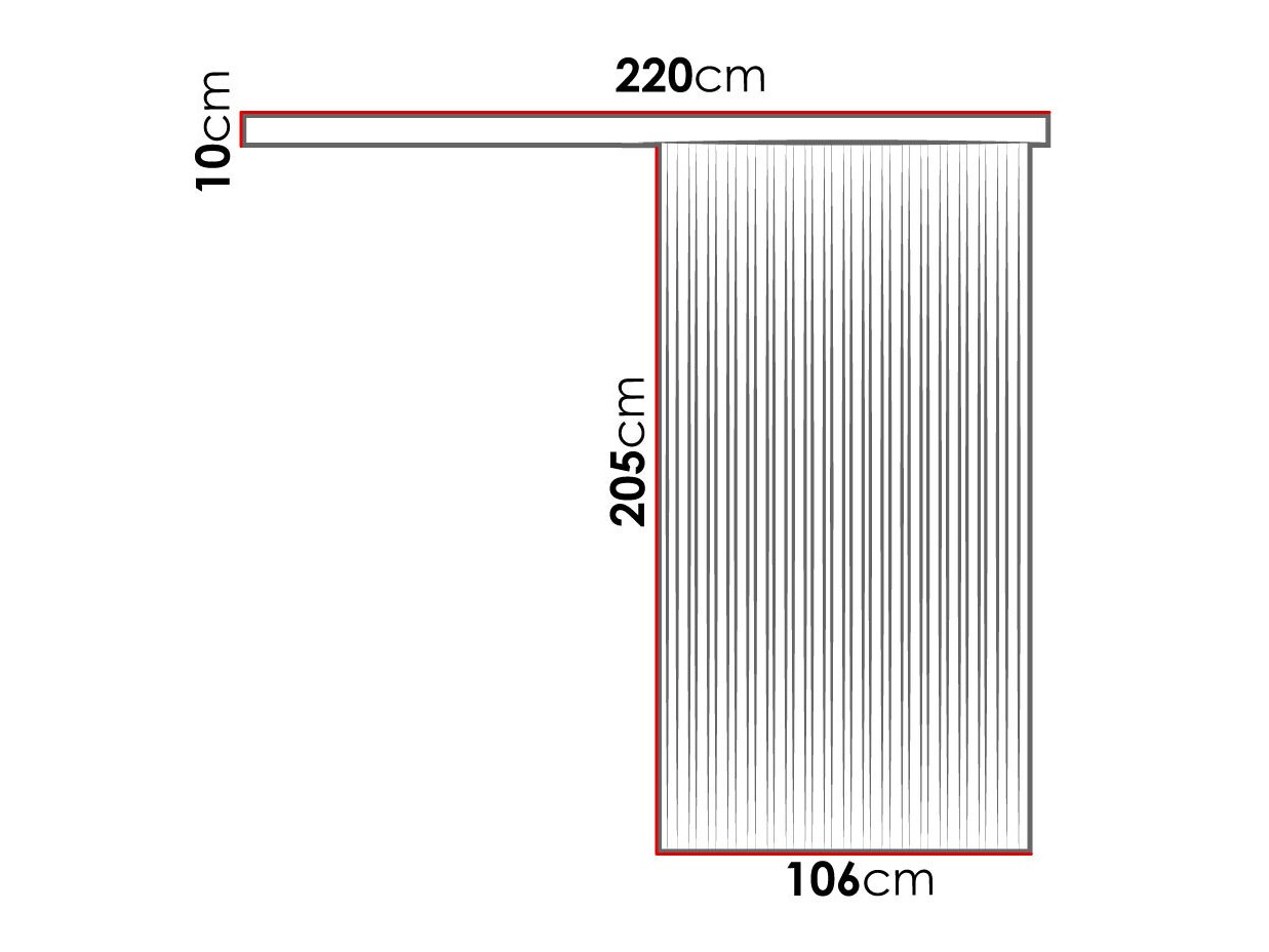 Puerta corredera SP6638 con embalaje dañado