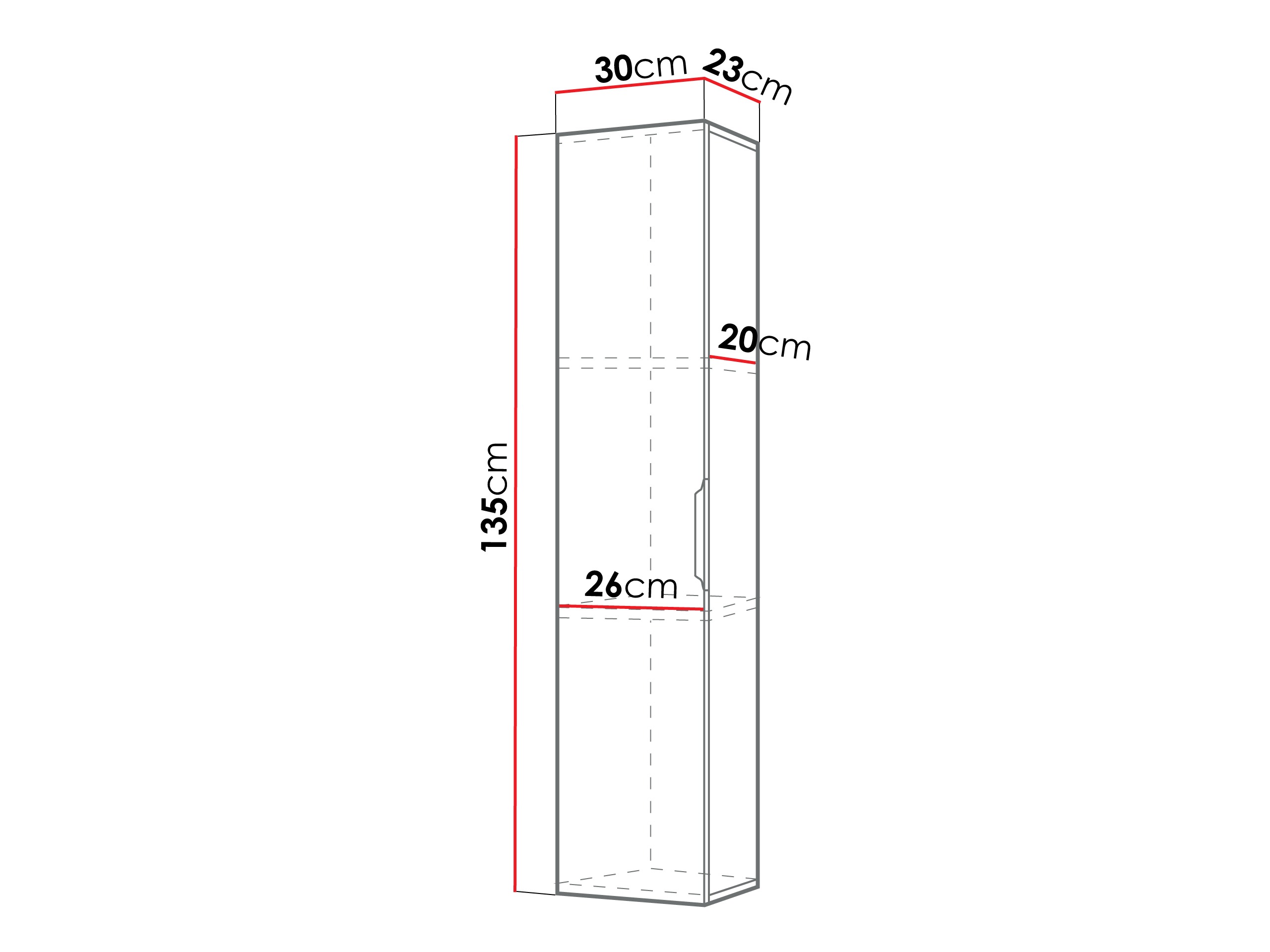 Armario colgante para baño Comfivo Unitas