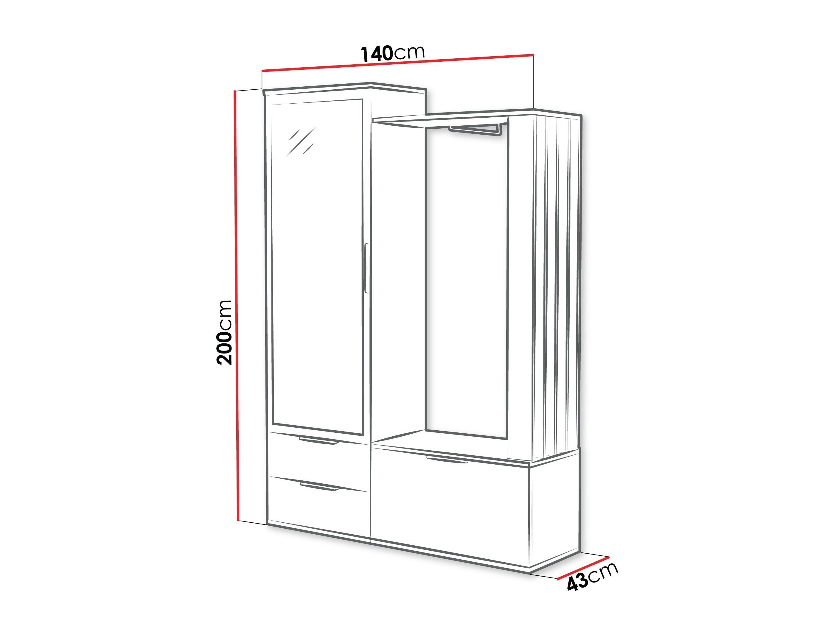 Conjunto para recibidor Honolulu 262
