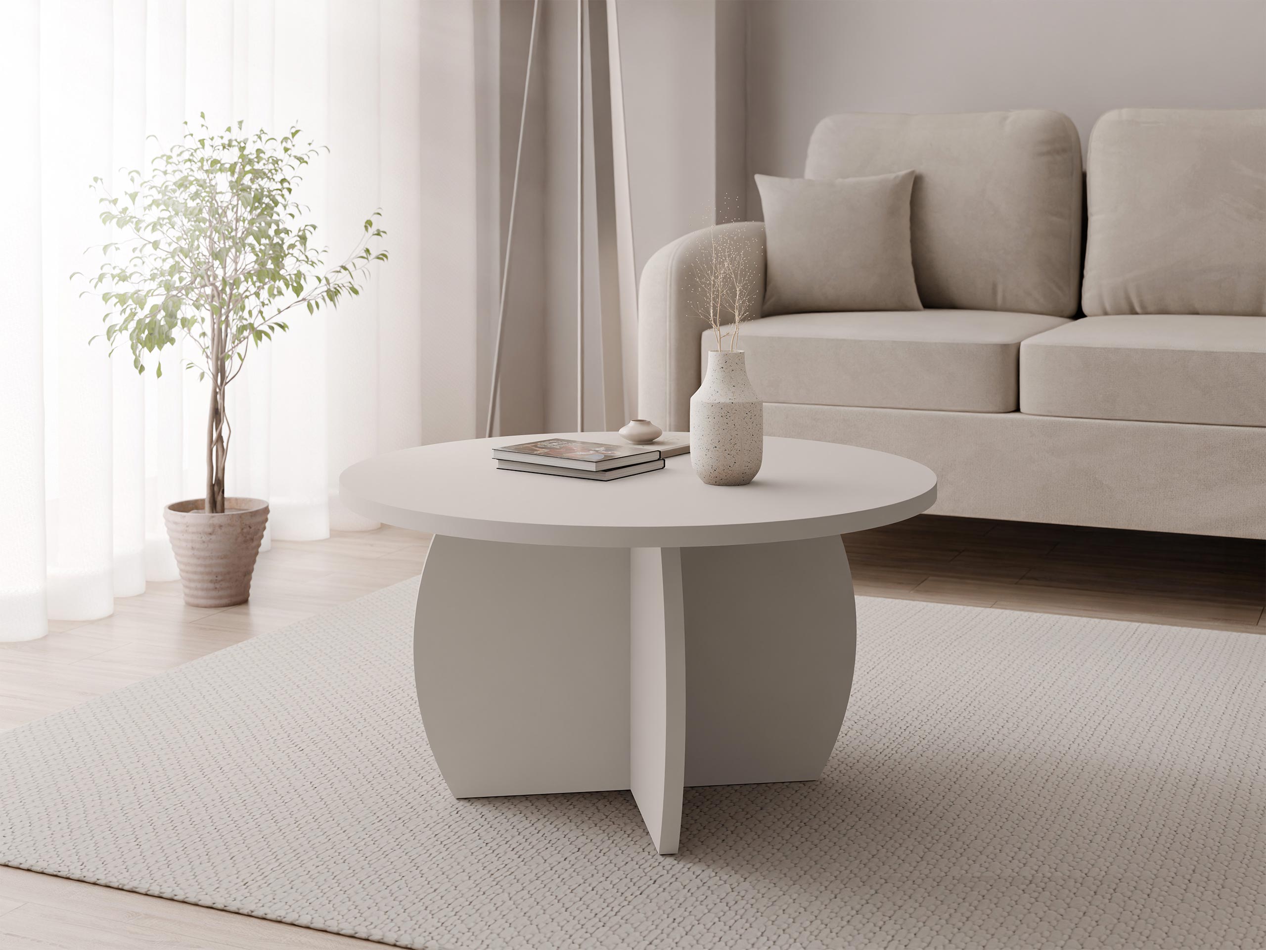Mesa de centro Comfivo Pagas (Beige)