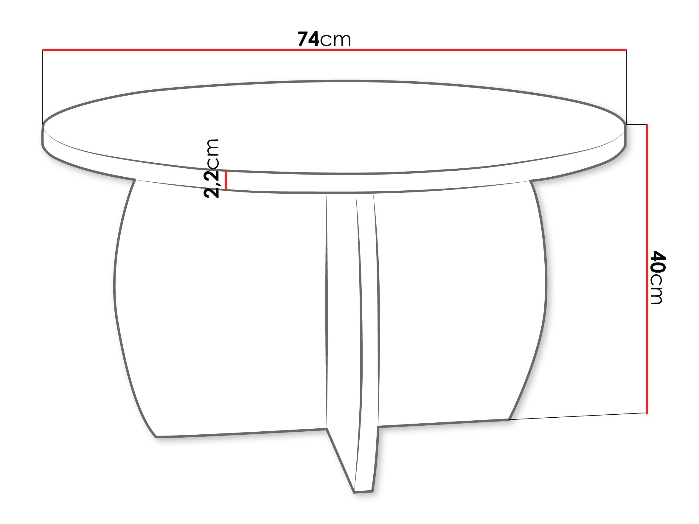 Mesa de centro Comfivo Pagas (Mármol negro + Negro)