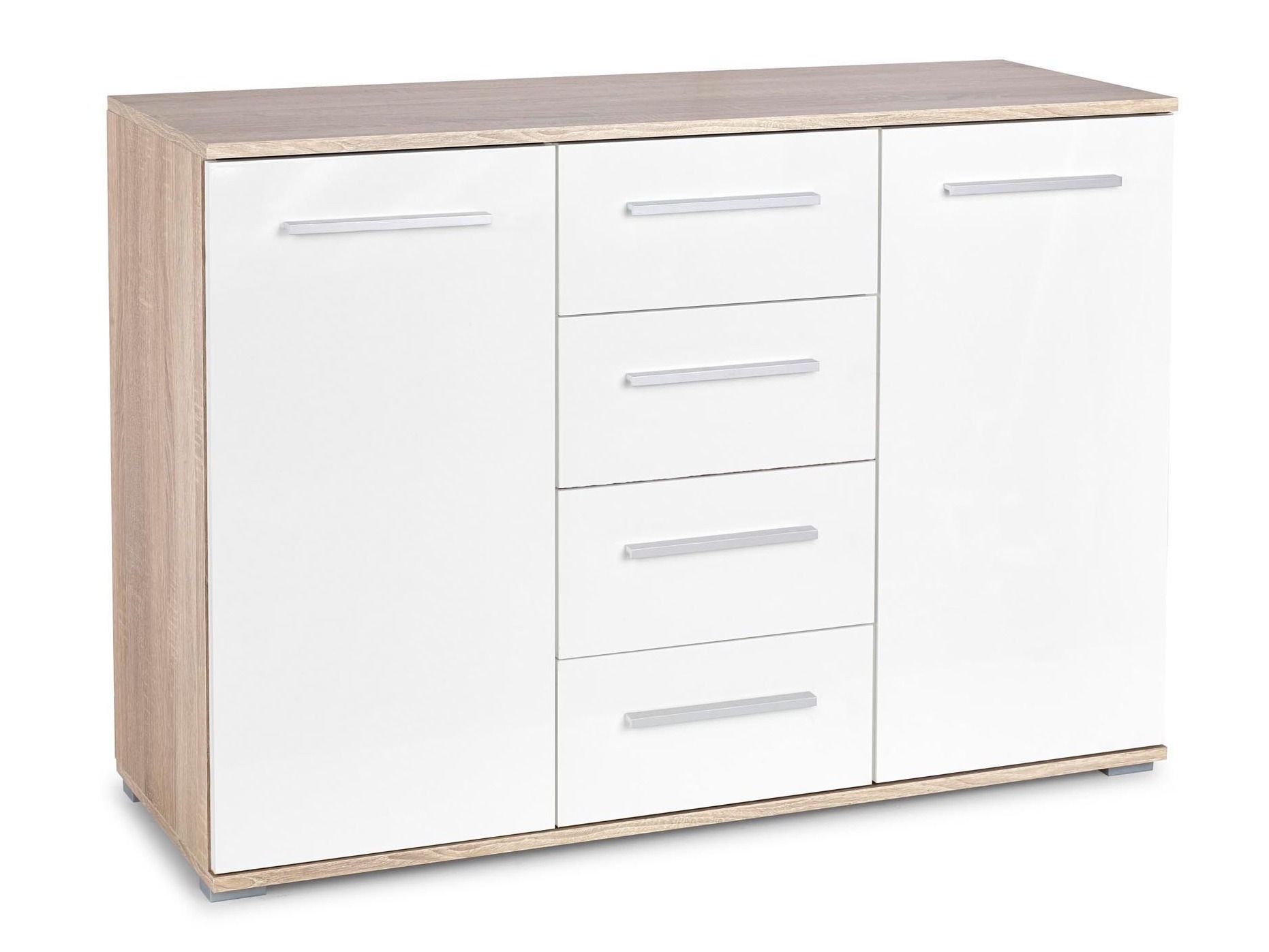 Cómoda Cirveso 103 (Roble Sonoma + Blanco brillante)