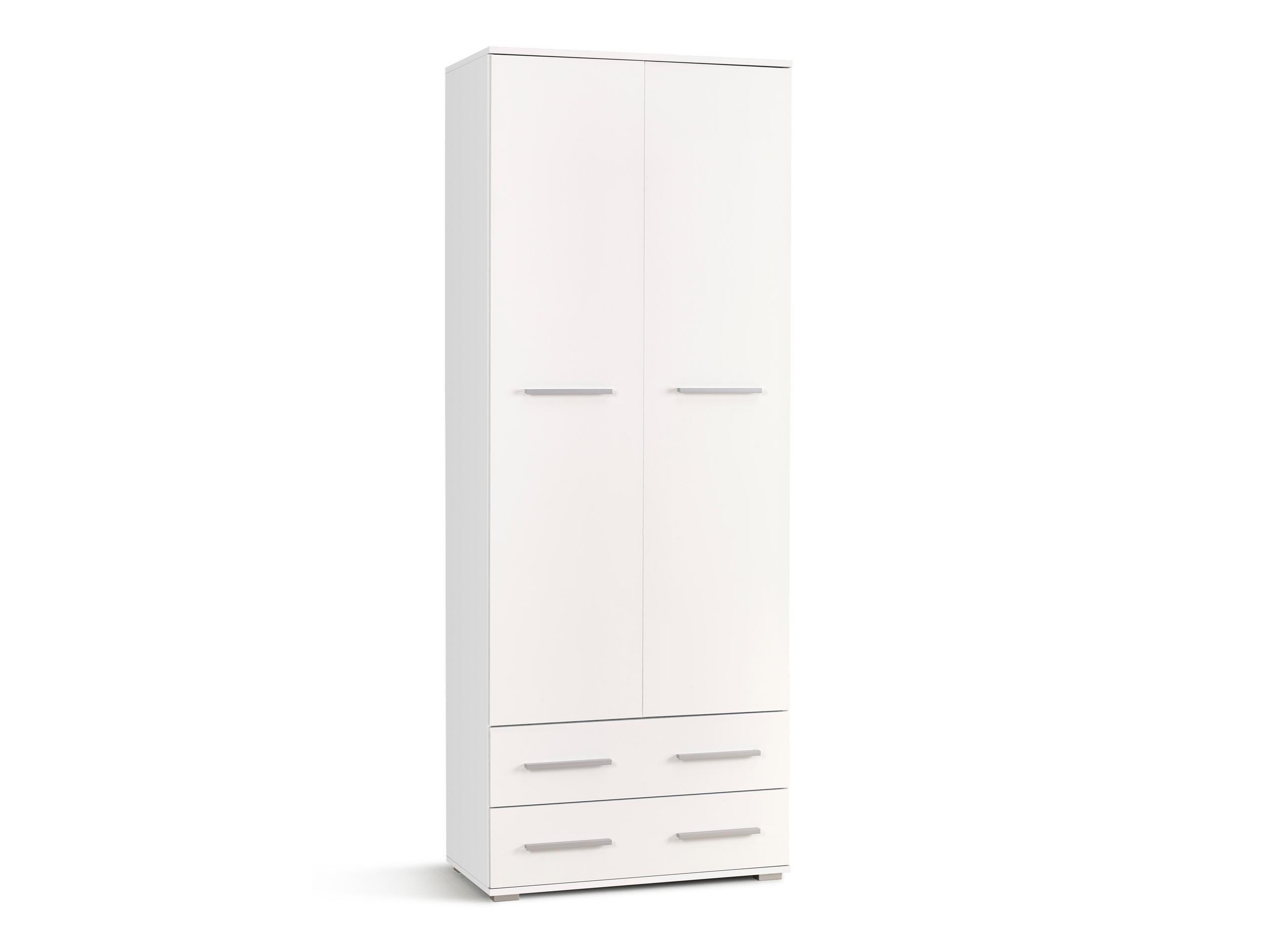 Estantería Cirveso 107 (Blanco + Blanco brillante)