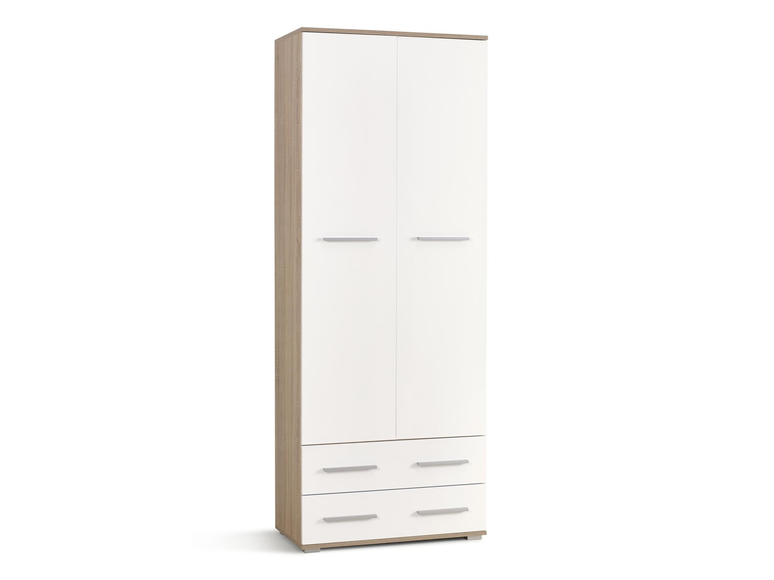 Estantería Cirveso 107 (Roble Sonoma + Blanco brillante)