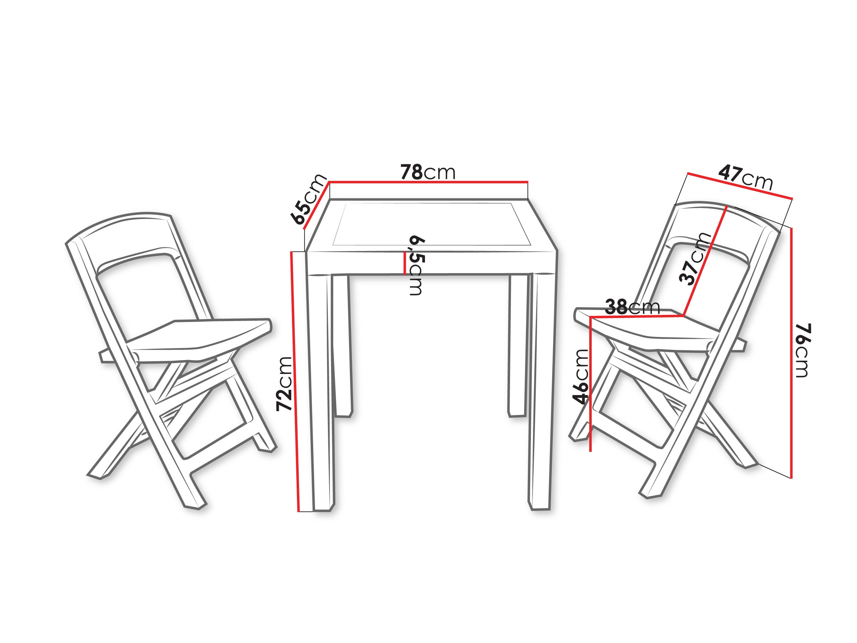 Conjunto de terraza Betulal