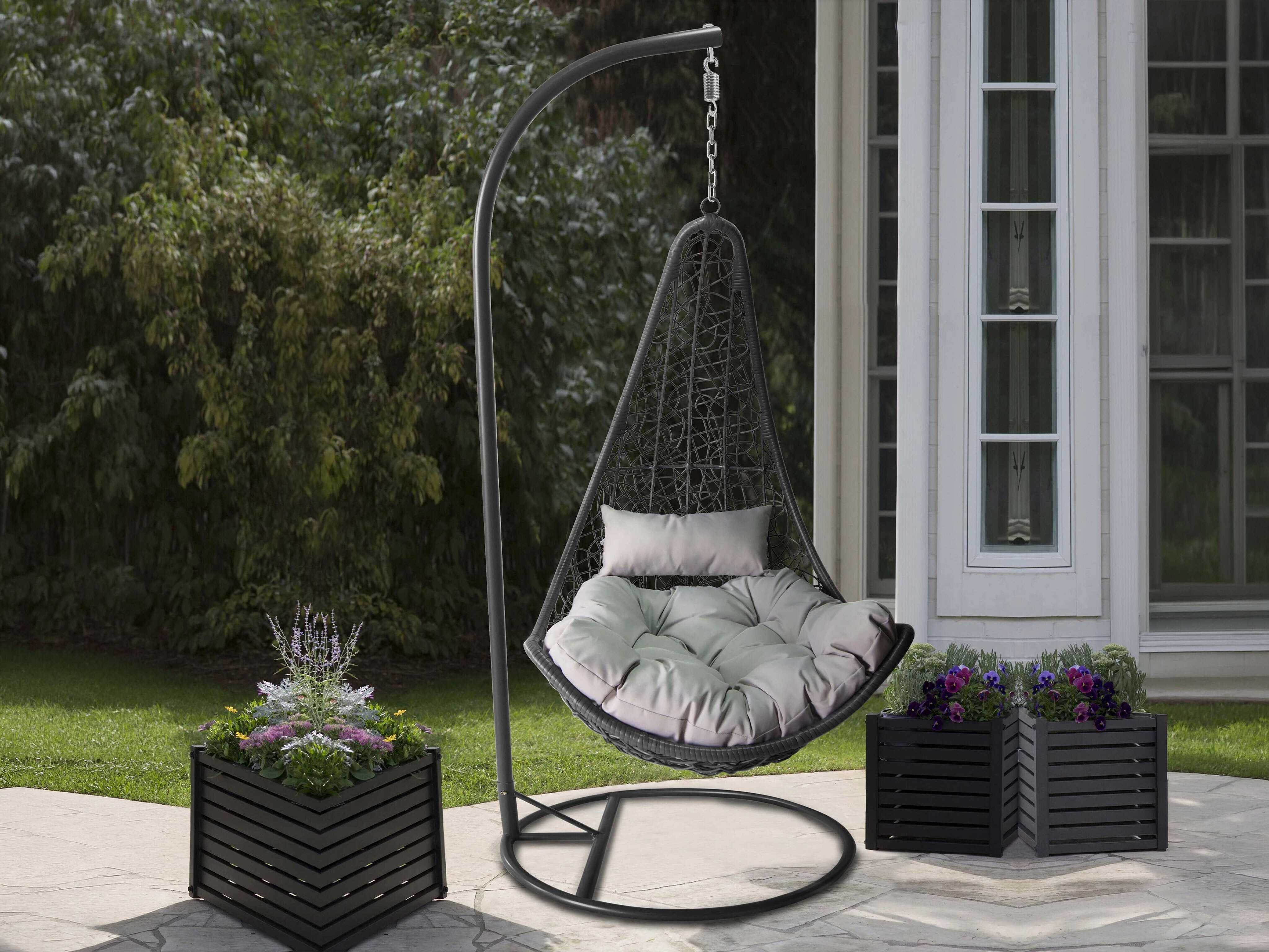 Silla colgante Comfivo Figae (Gris)