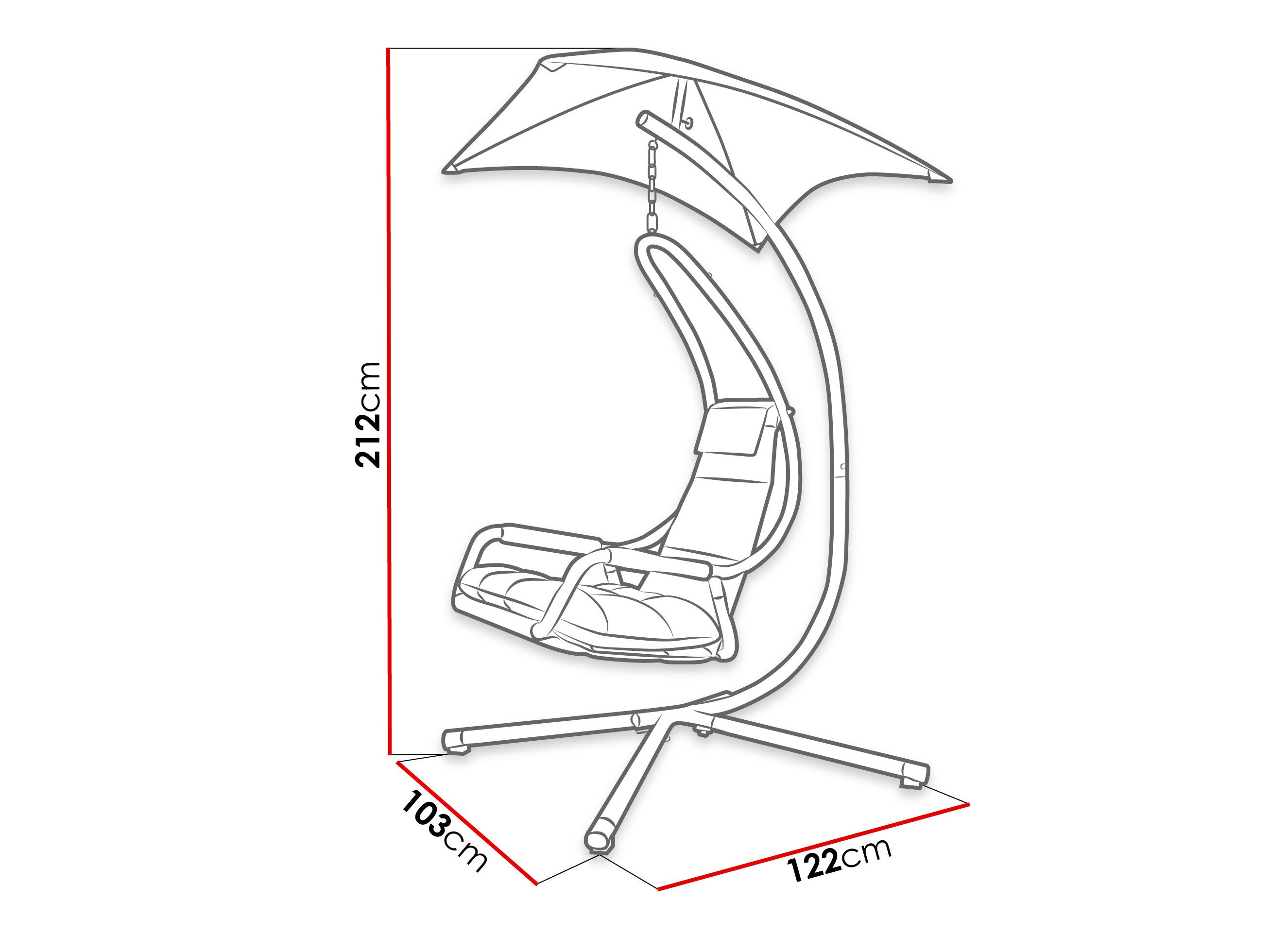 Silla colgante Comfivo Myrtus II