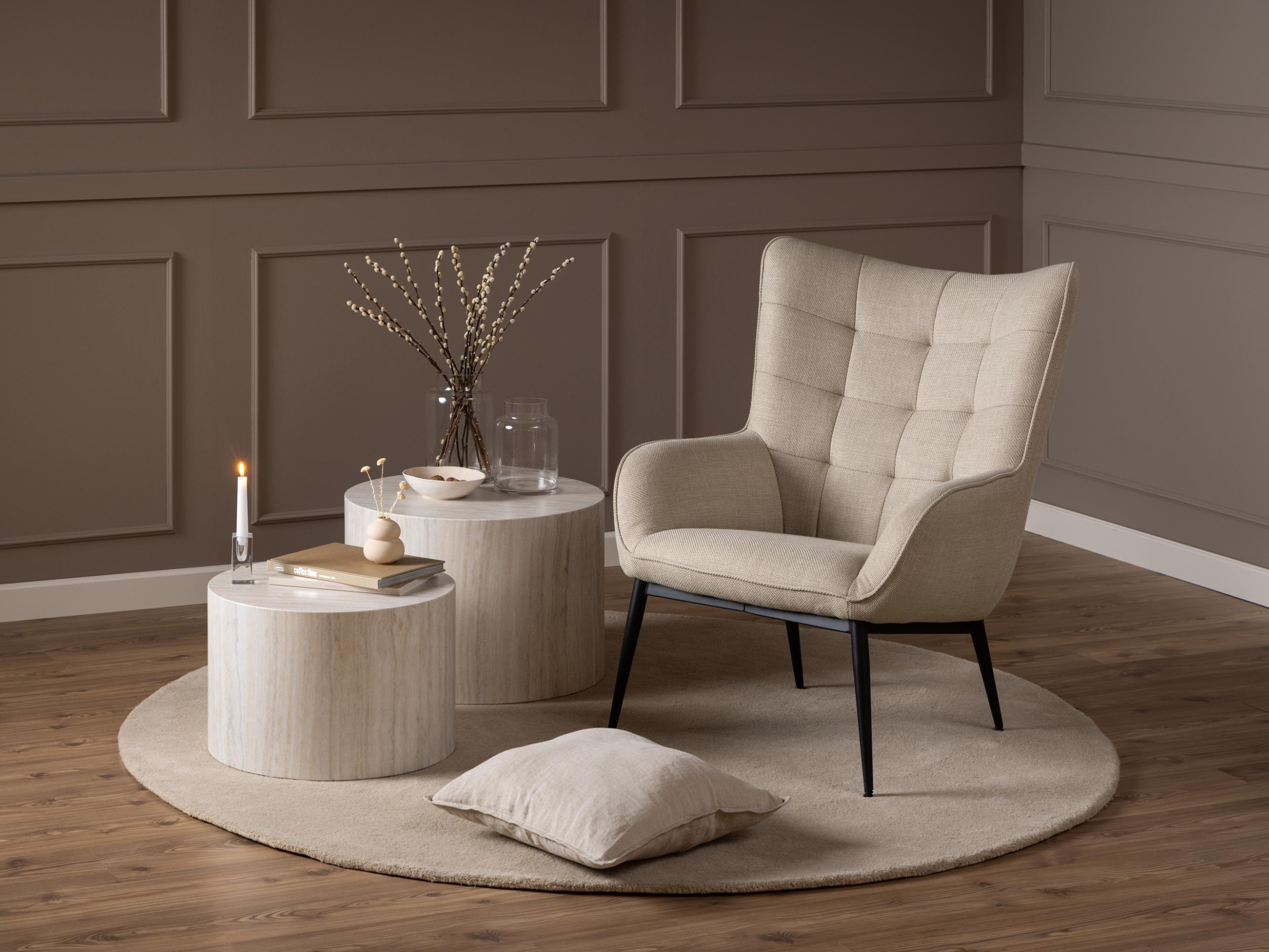 Conjunto mesa de centro Norsica 800 (Beige)