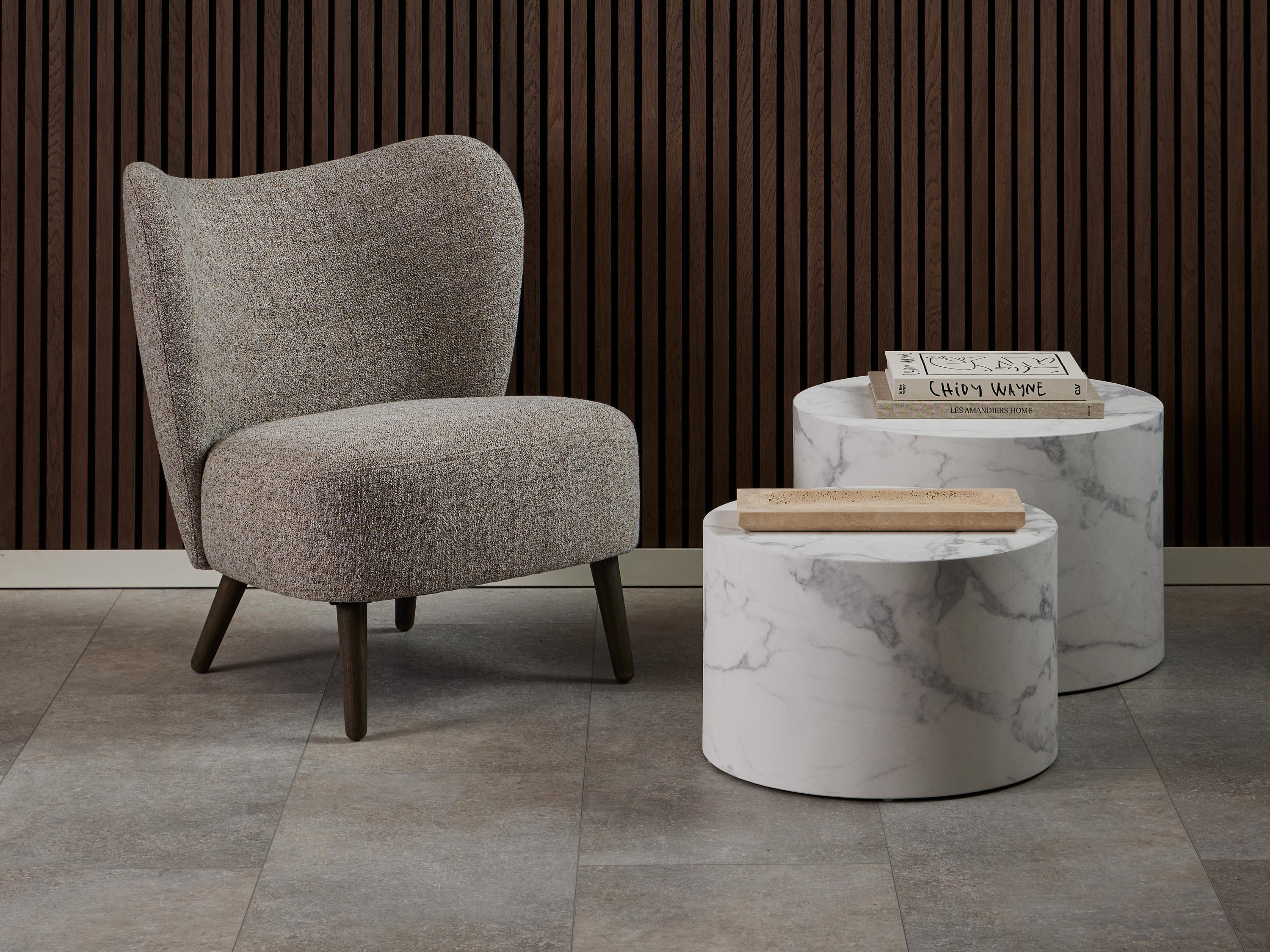 Conjunto mesa de centro Norsica 800 (Mármol blanco)