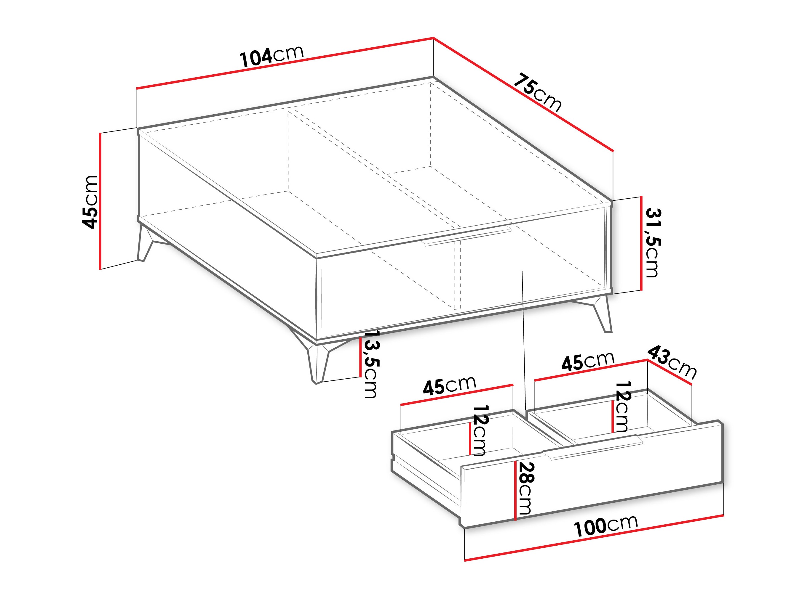 Mesa de centro Comfivo Citrus I