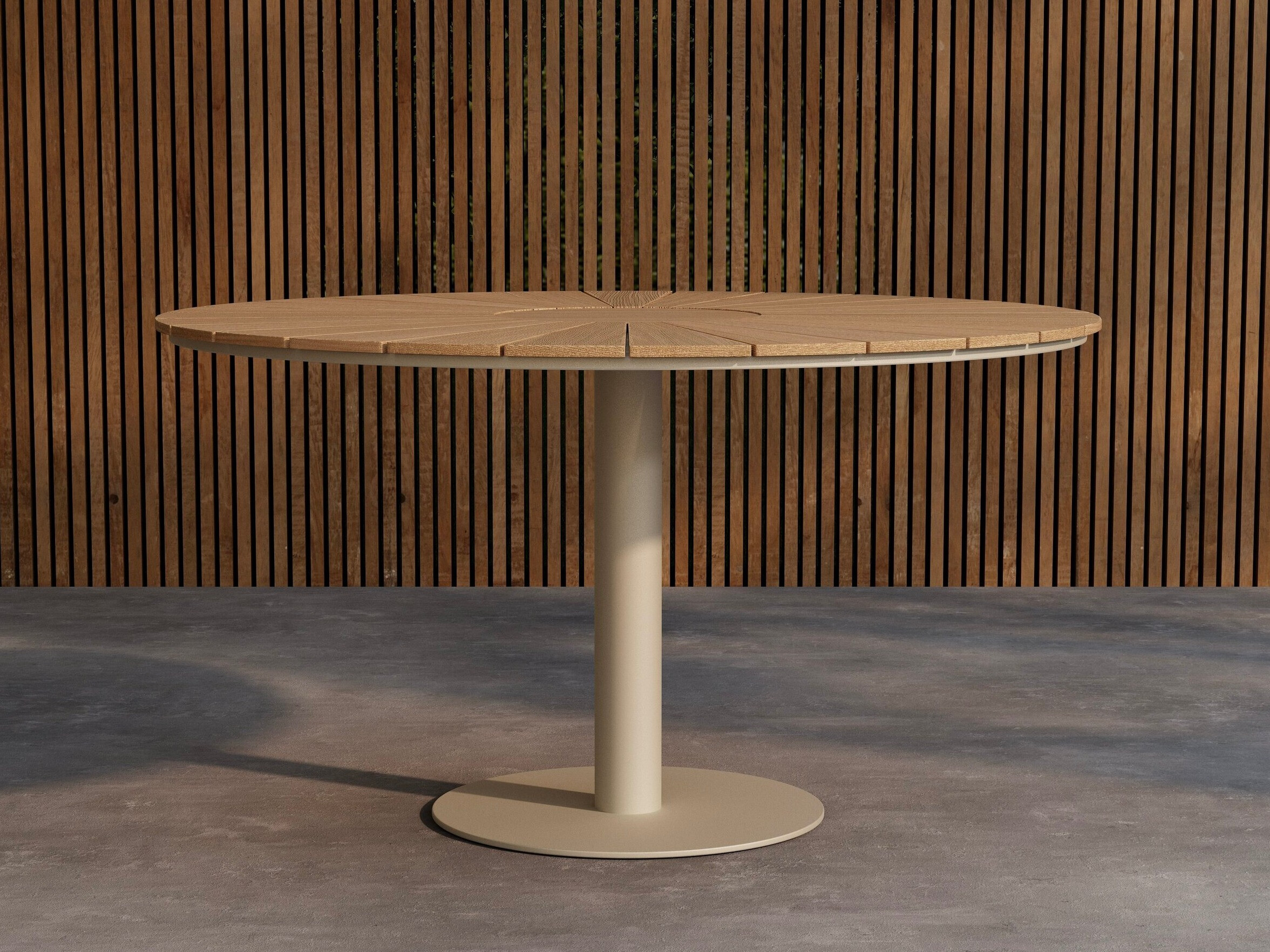 Mesa para exterior Dallas 5166 (Beige + Teca)