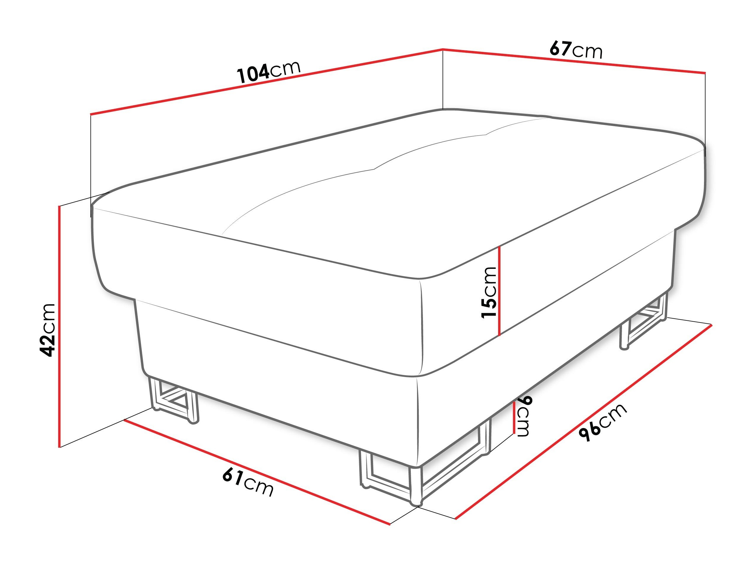 Banco tapizado Comfivo Ruta (Magic Velvet 2216)