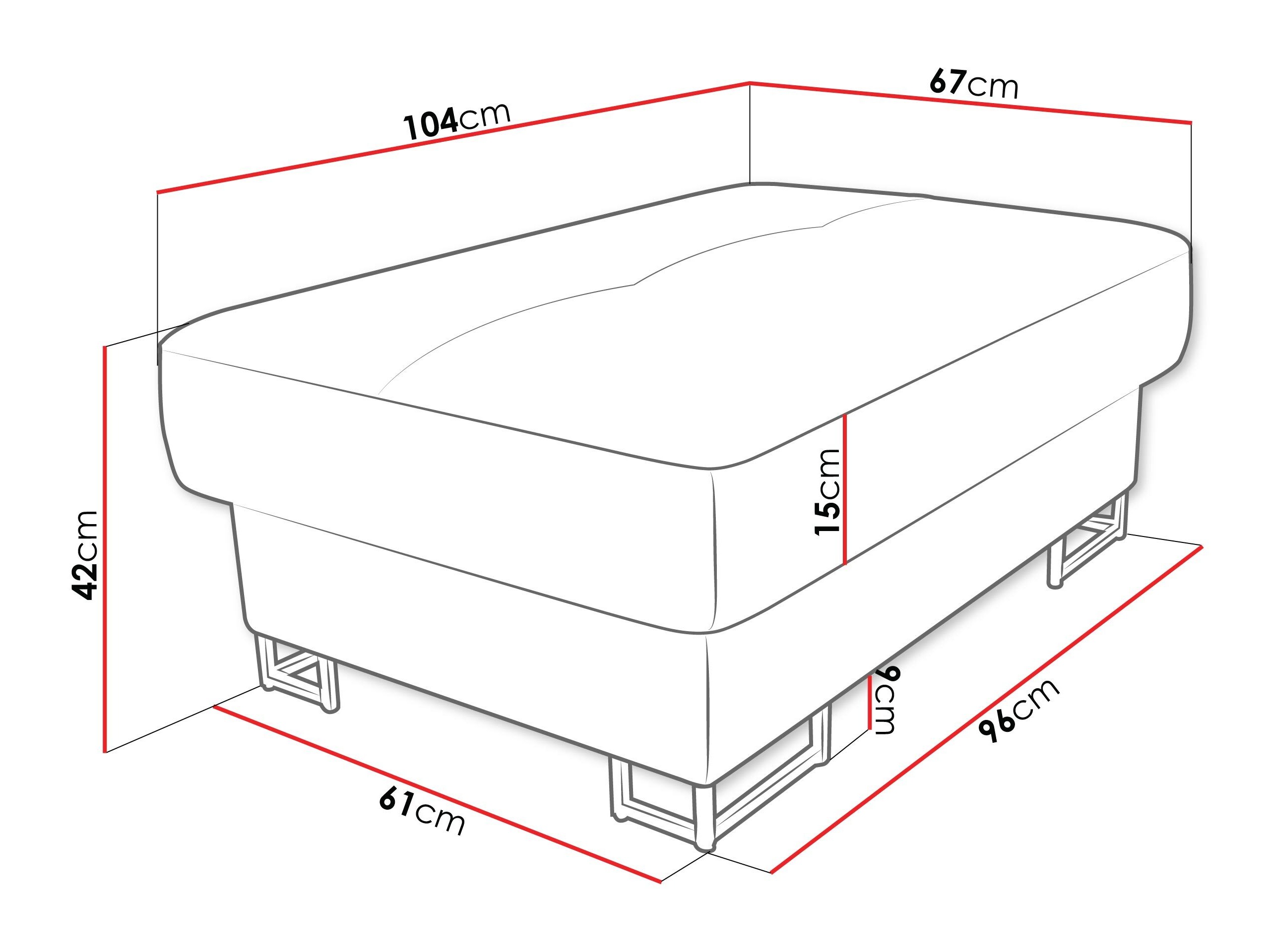 Banco tapizado Comfivo Ruta (Magic Velvet 2217)