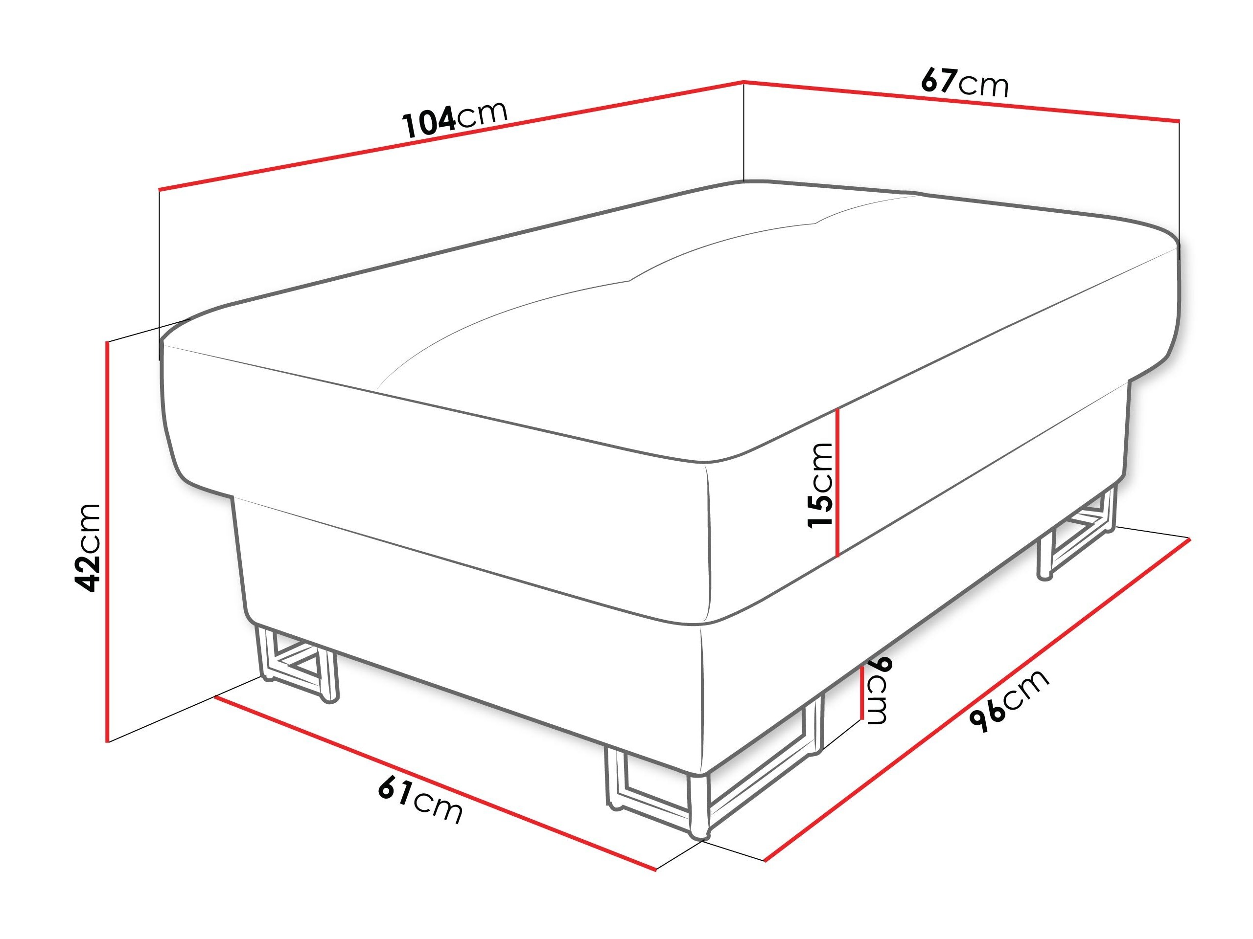 Banco tapizado Comfivo Ruta (Soft 011 + Lux 06)